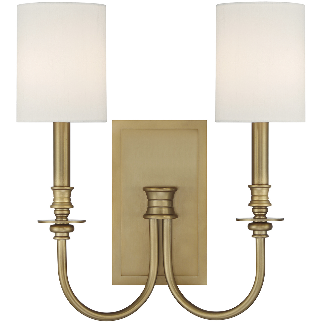 Lloyd Bath Wall Light in Aged Brass
