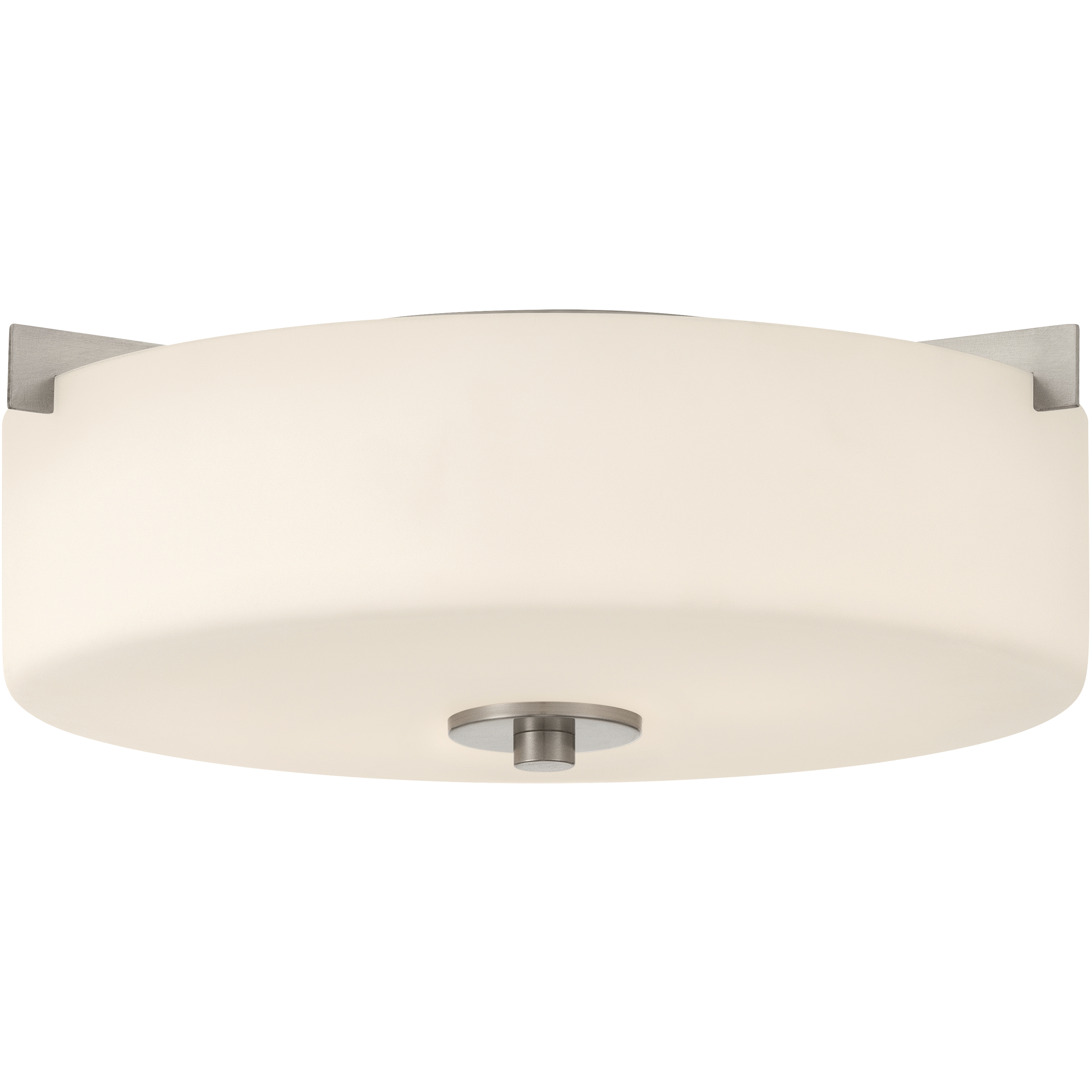 Rachel 2 Light 15 inch Brushed Steel Flush Mount Ceiling Light