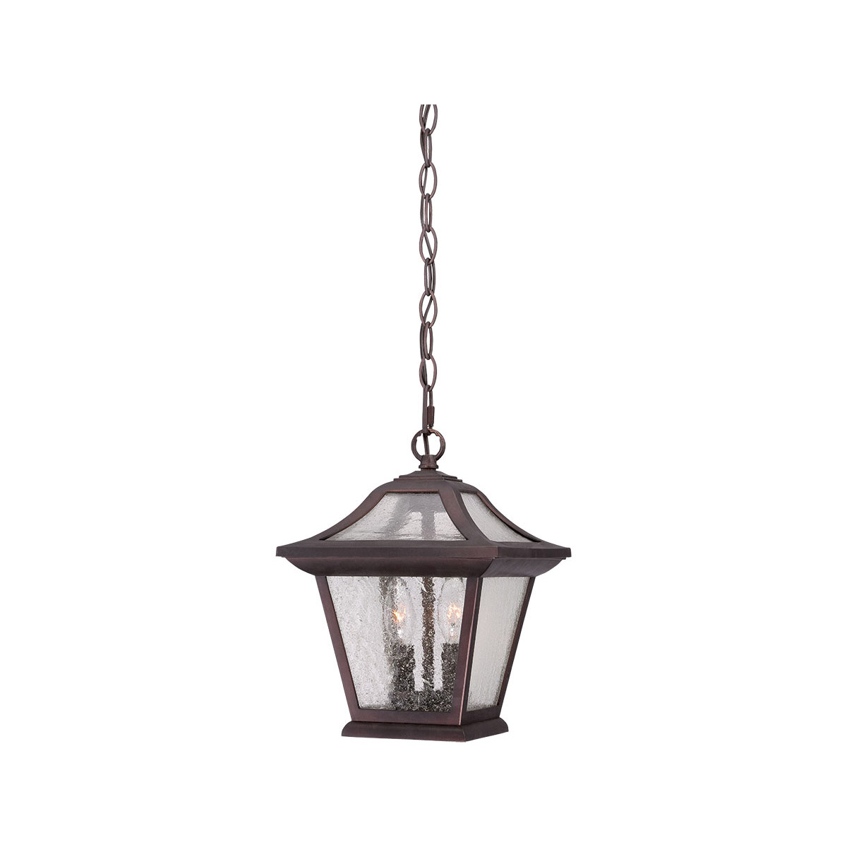 Aiken 2 Light 9 inch Architectural Bronze Exterior Hanging Lantern