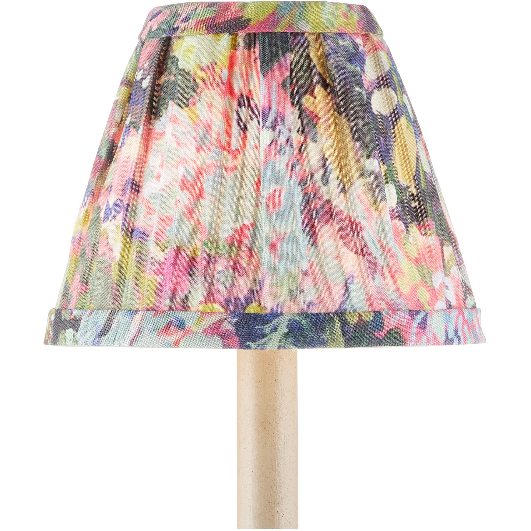 Wildflower Magenta and Green and Blue 6 inch Tapered Chandelier Shade