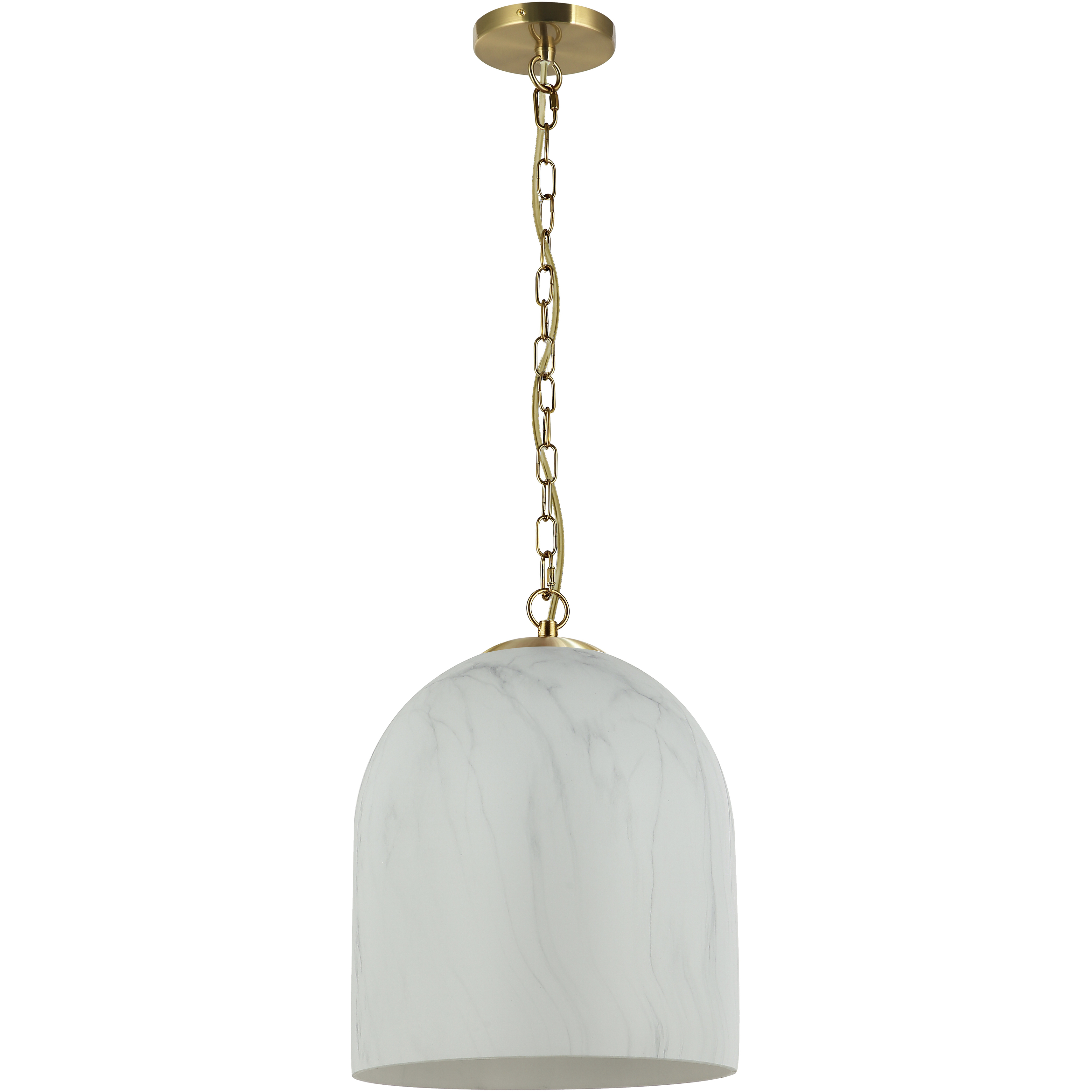 Patrice 1 Light 12 inch Aged Brass Pendant Ceiling Light