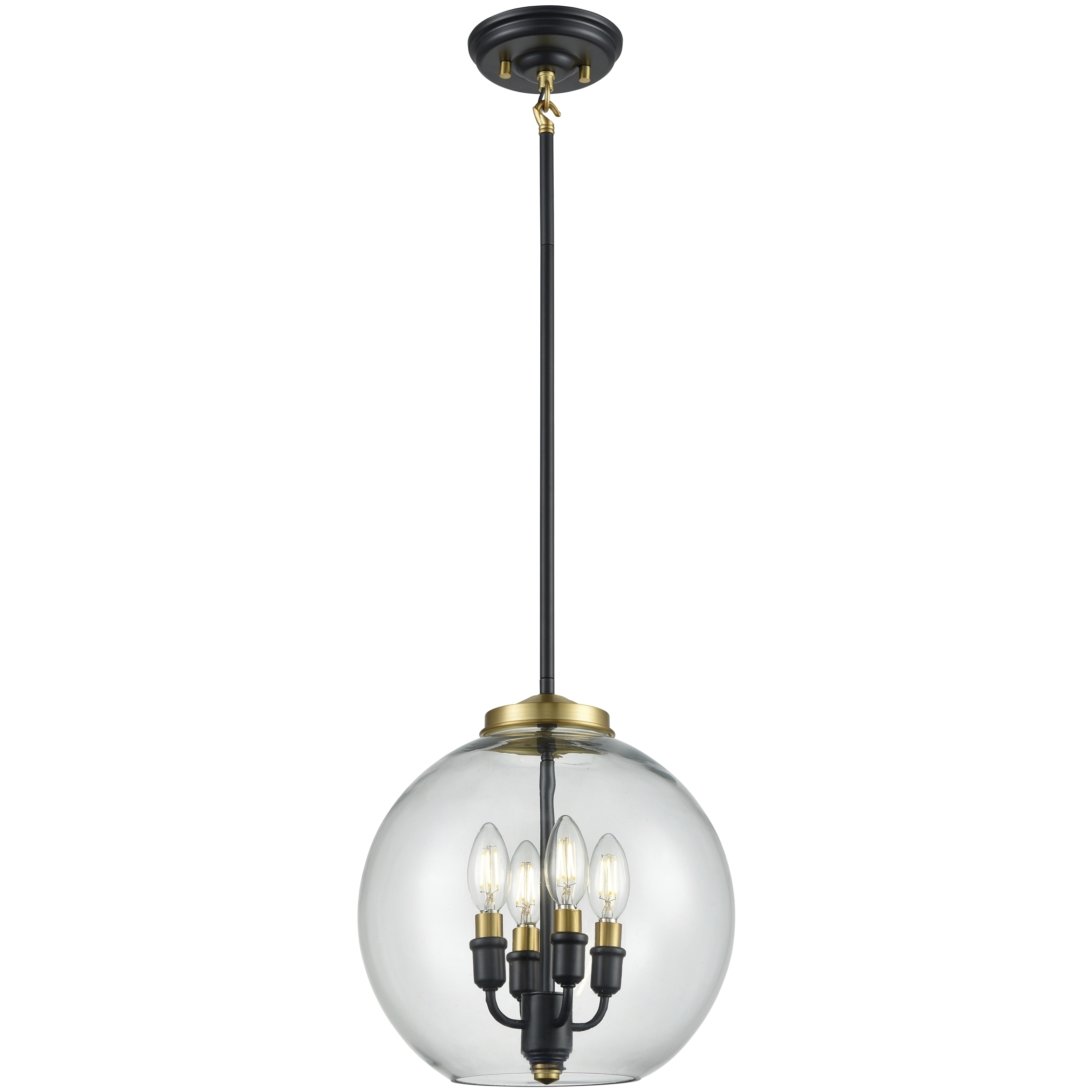 Frontenac 4 Light Multiple Finishes and Graphite Foyer Ceiling Light