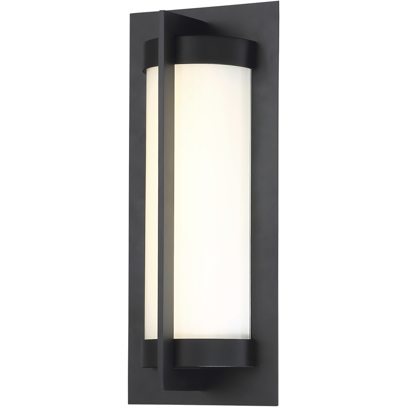 Oberon LED 14 inch Black Outdoor Wall Light, dweLED