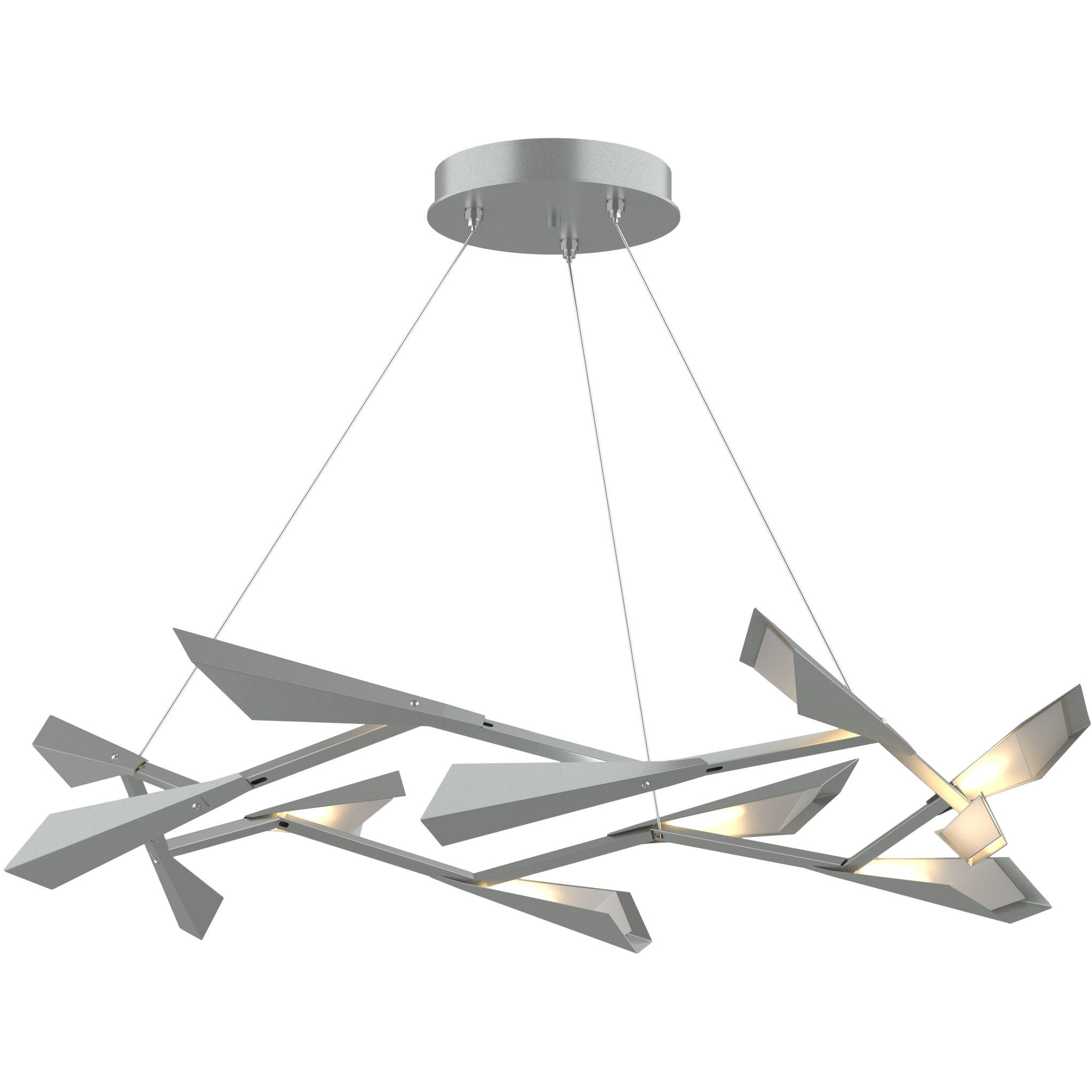 Quill LED 45.3 inch Vintage Platinum Pendant Ceiling Light in Vintage Platinum and Vintage Platinum, Large