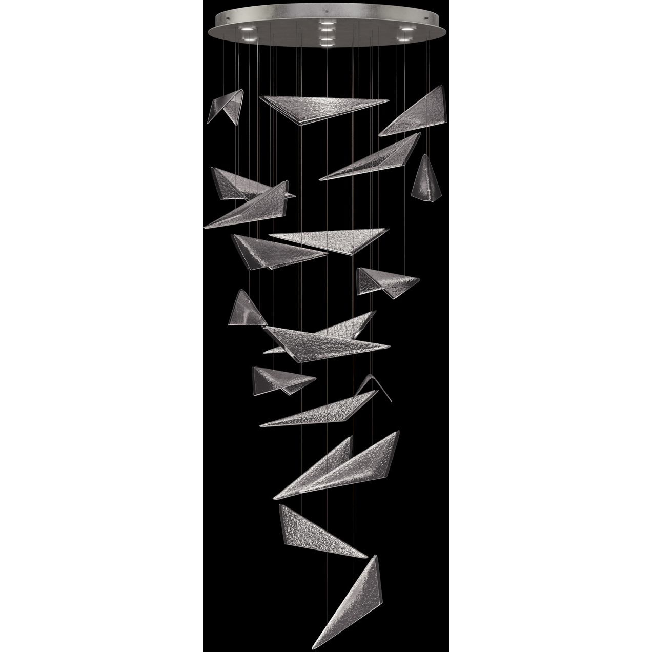 Volo 8 Light 36 inch Silver Pendant Ceiling Light