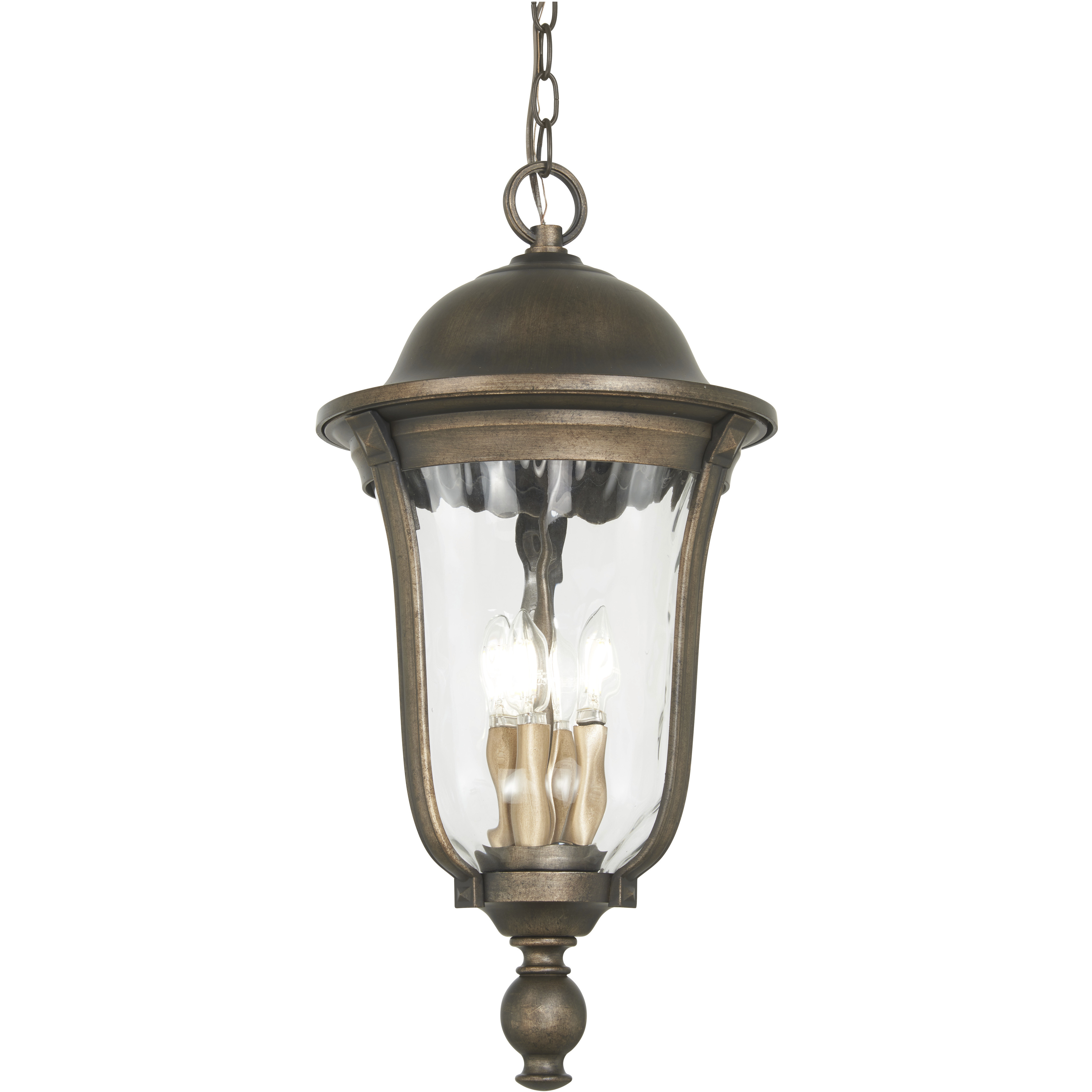 Minka-Lavery Havenwood 4 Light 12.13 inch Tavira Bronze And Alder Silver Outdoor Hanging Light, The Great Outdoors 73247-748 - Open Box