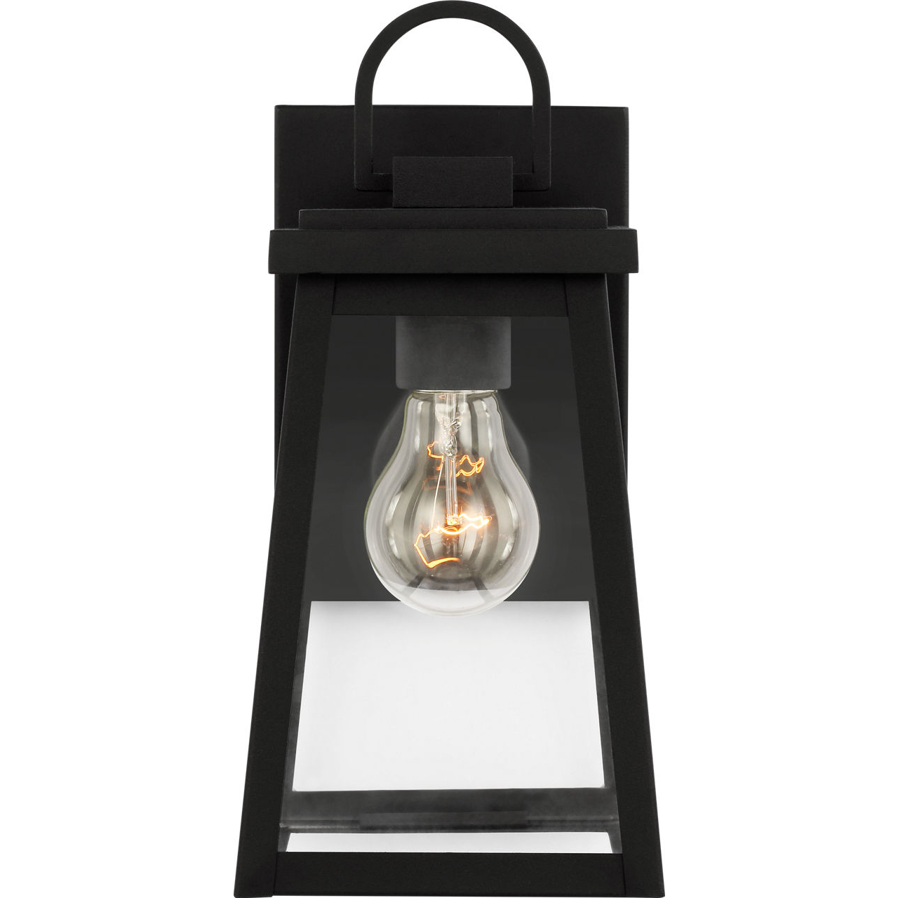 Founders 1 Light 11.5 inch Black Outdoor Wall Lantern