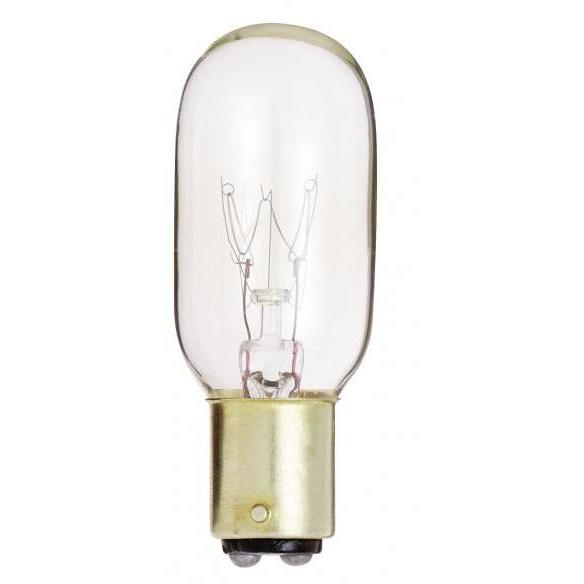 Lumos Incandescent T8 Bayonet Double Contact BA15d 25 watt 130V 2700K Light Bulb