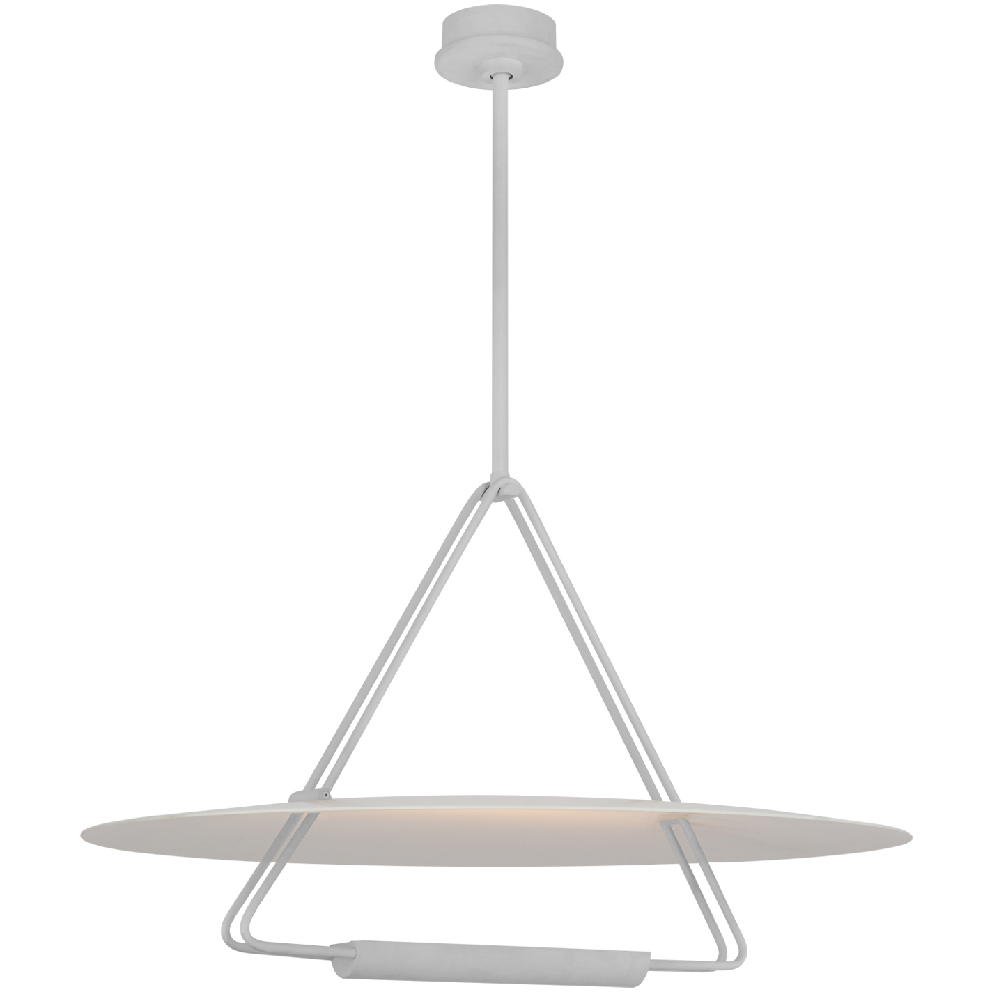 Kelly Wearstler Teline LED 30 inch Matte White Round Chandelier Ceiling Light