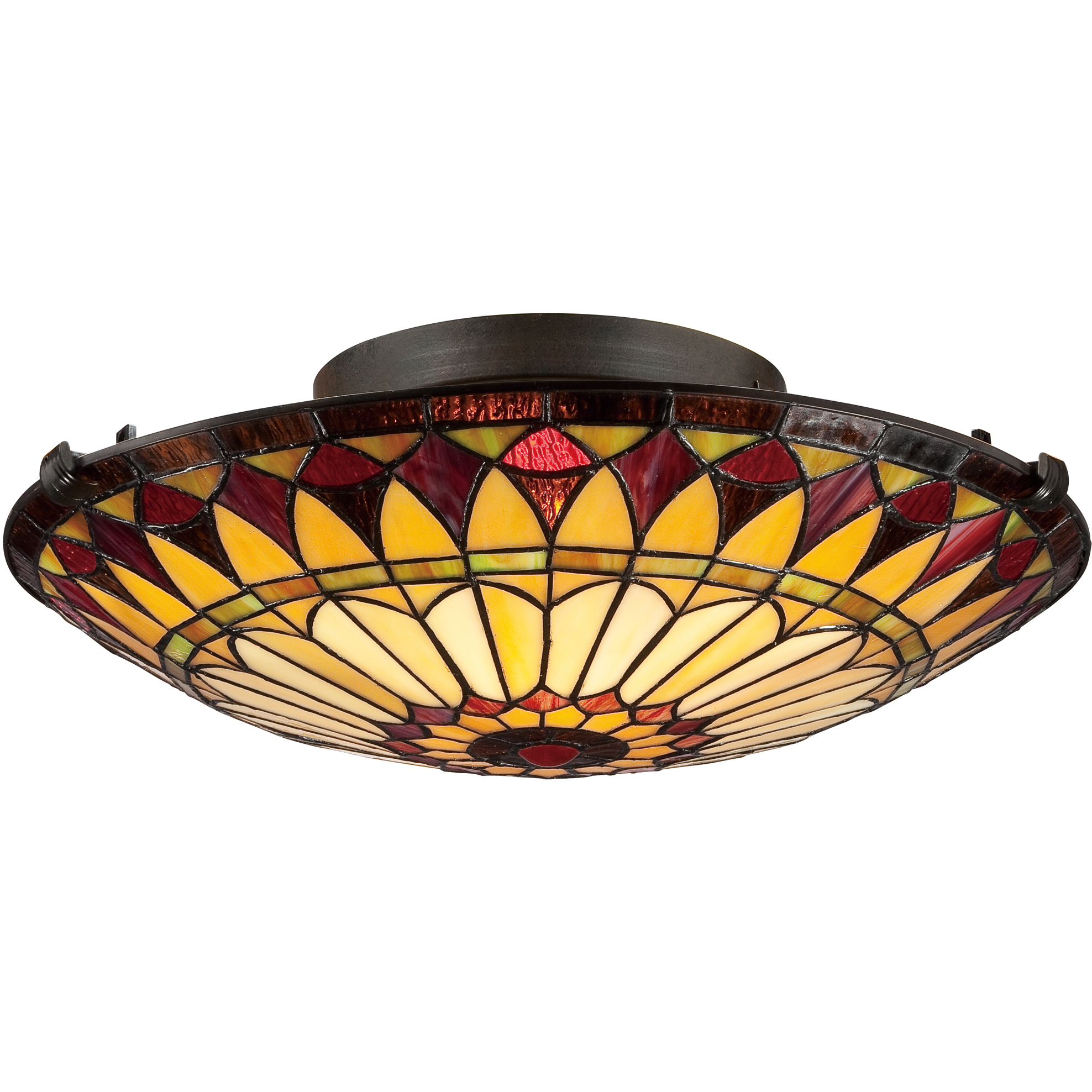 West End 2 Light 17 inch Vintage Bronze Flush Mount Ceiling Light, Naturals