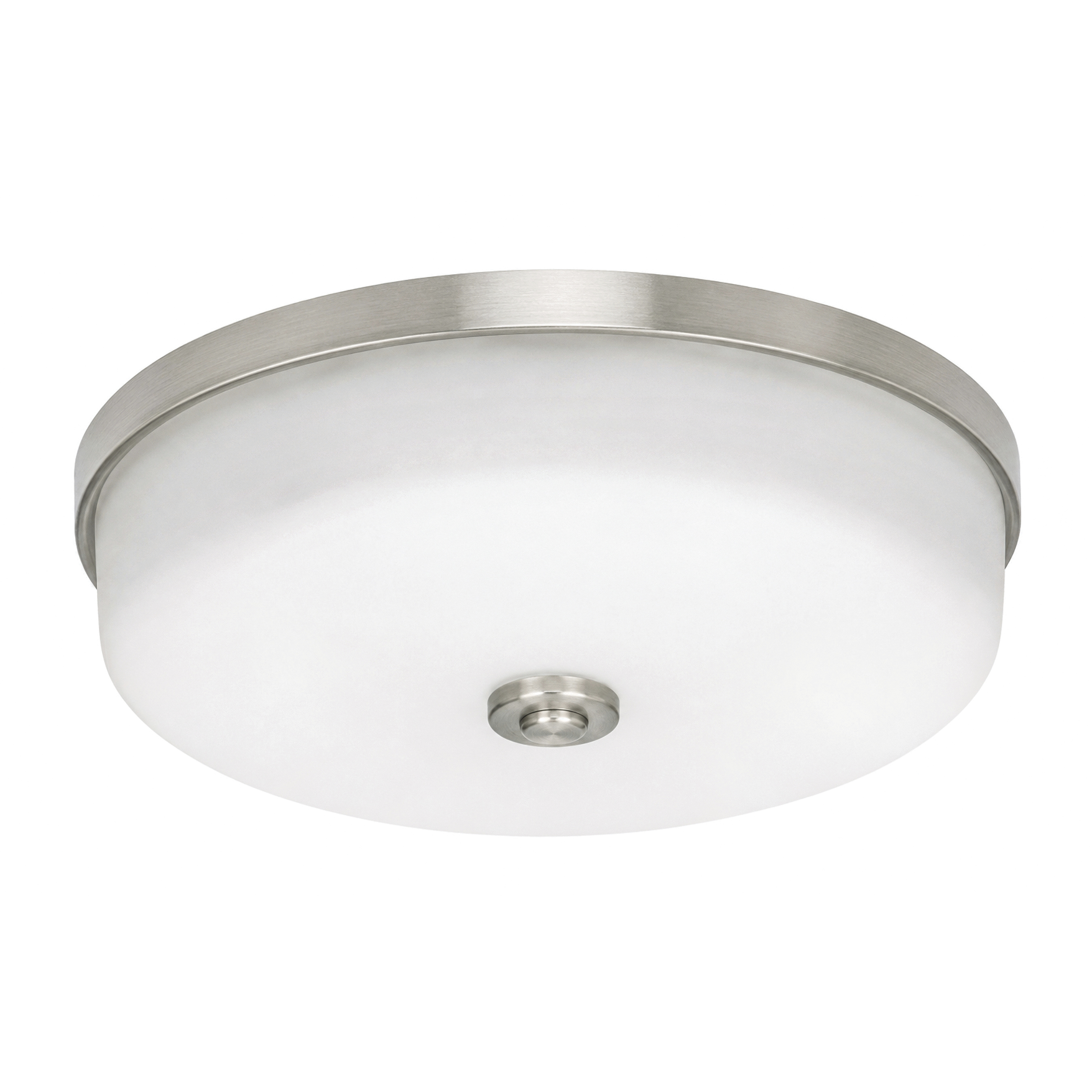 Boswell 1 Light 13.25 inch Satin Nickel Flush Mount Ceiling Light