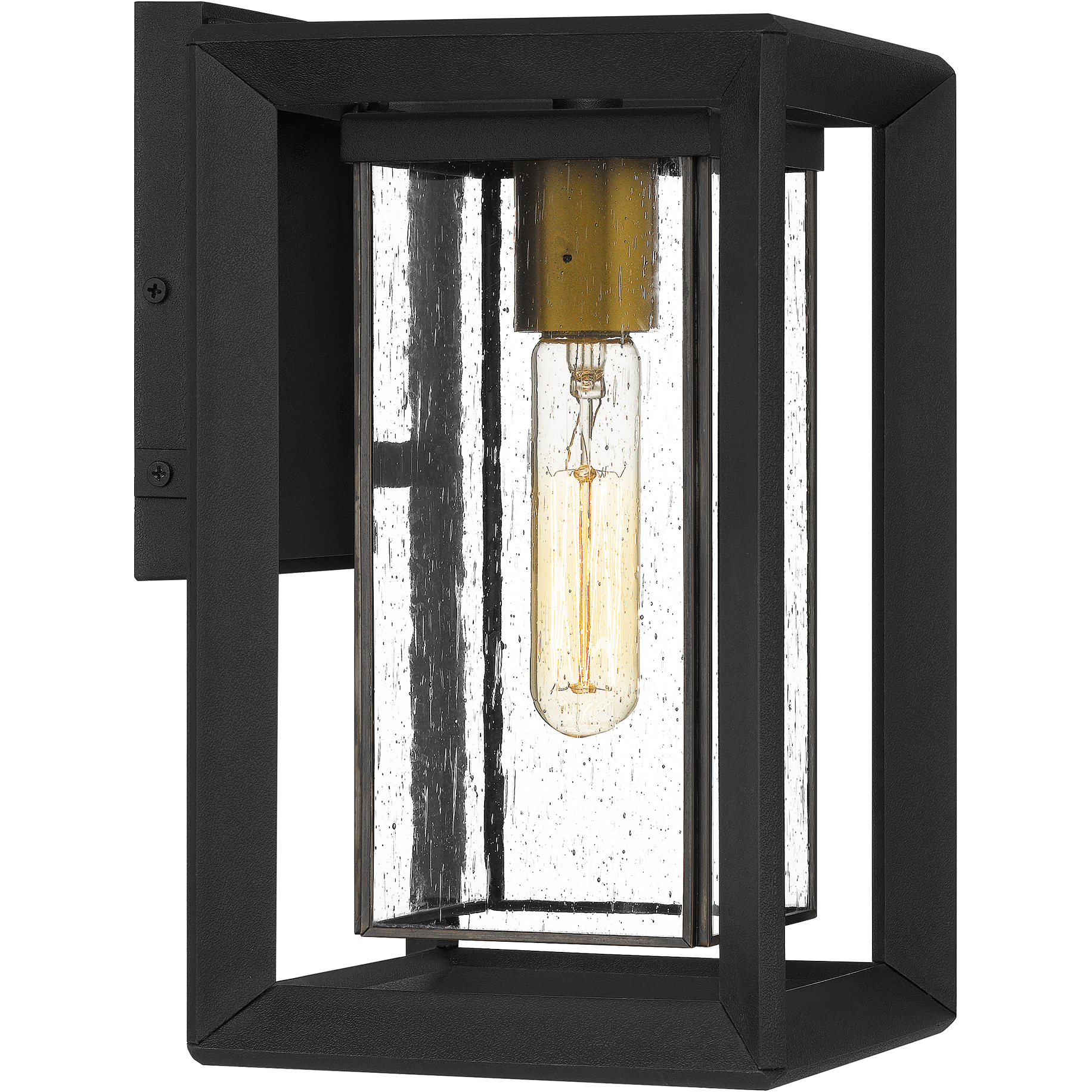Infinger 1 Light 12 inch Earth Black Outdoor Wall Lantern, Medium