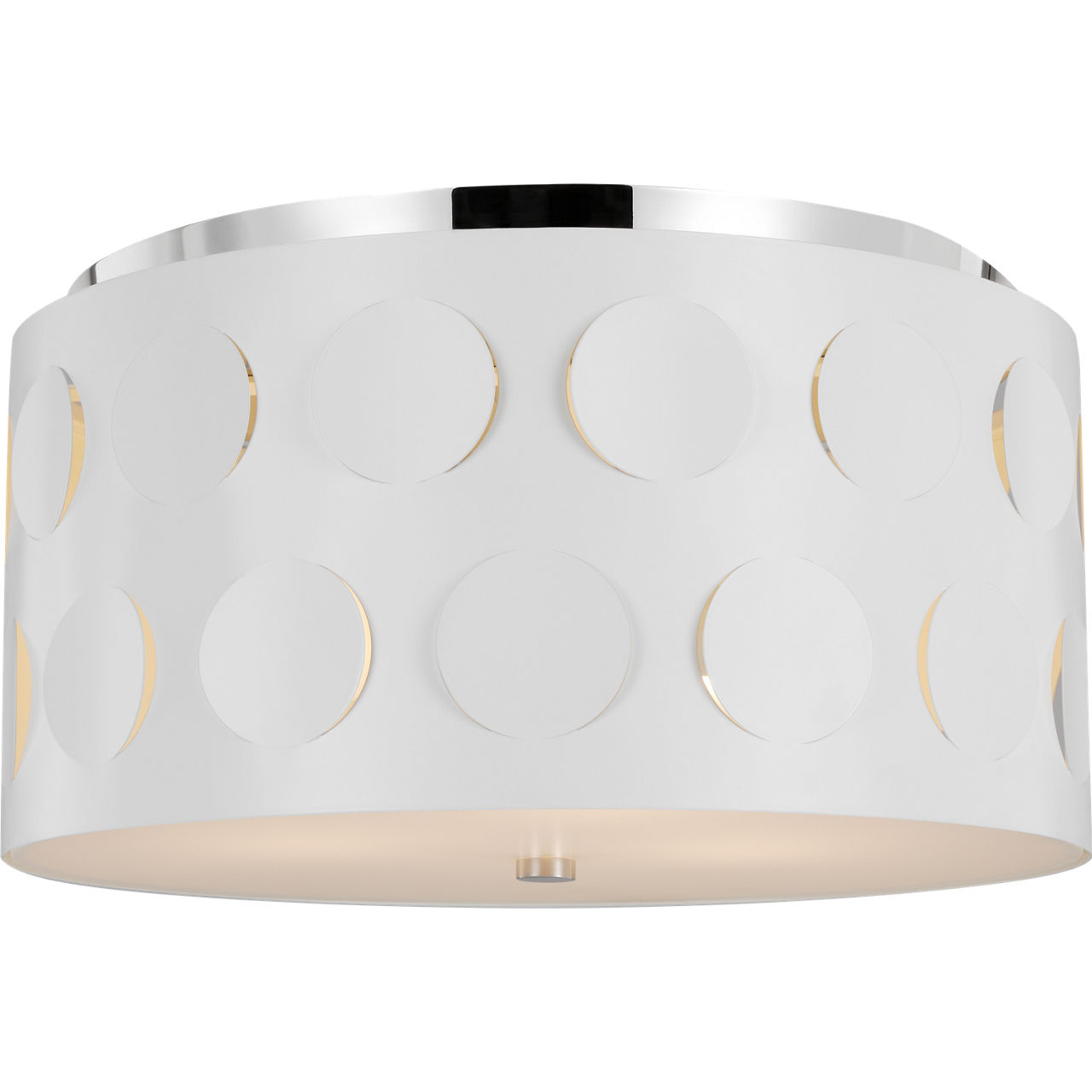 kate spade new york Dottie 3 Light 17.88 inch Polished Nickel Flush Mount Ceiling Light