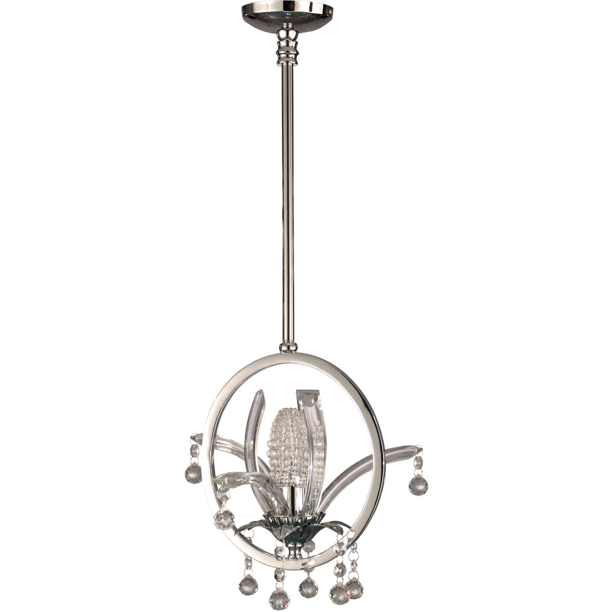 Springdale 1 Light 10.75 inch Polished Chrome Pendant Ceiling Light