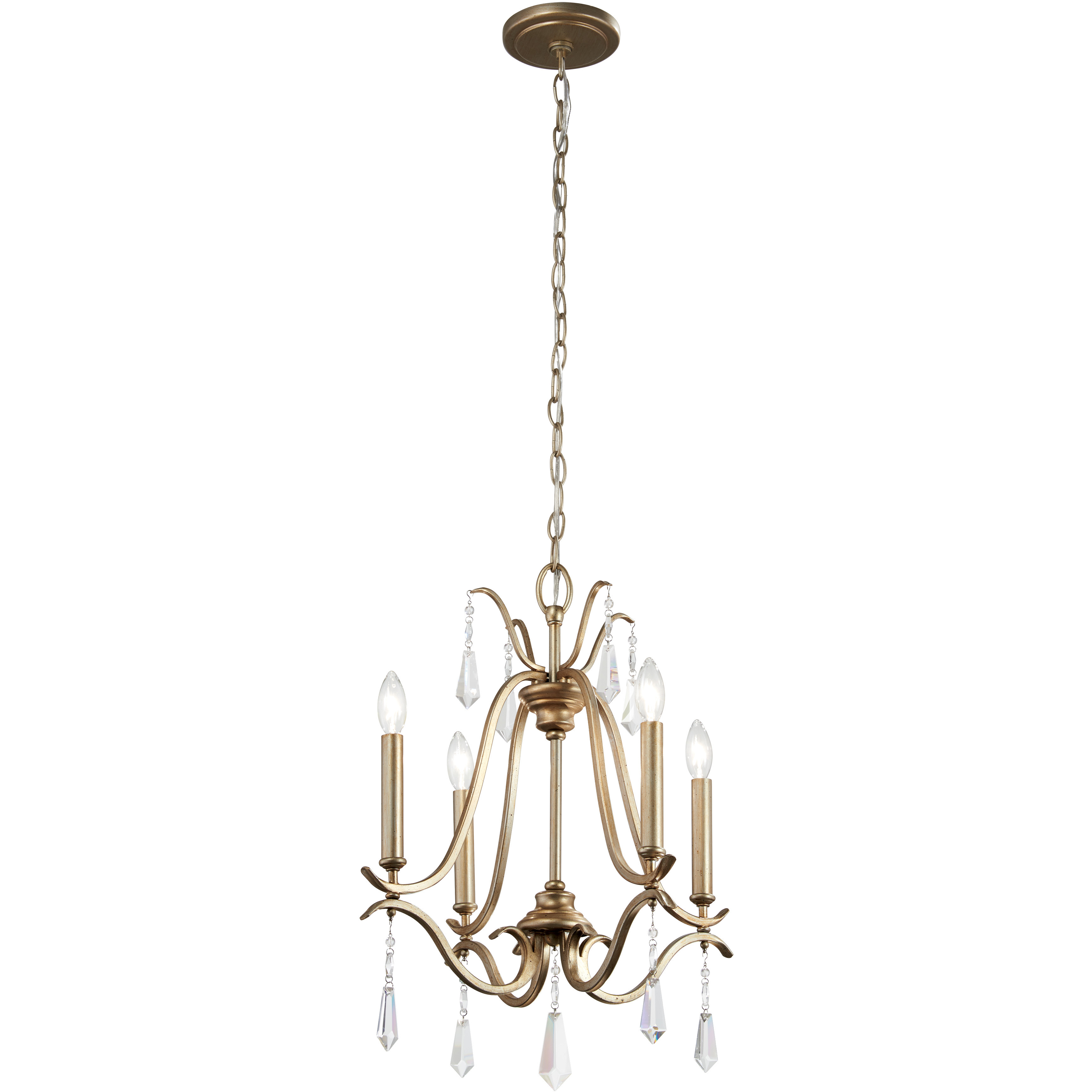 Laurel Estate 4 Light 18 inch Brio Gold Chandelier Ceiling Light