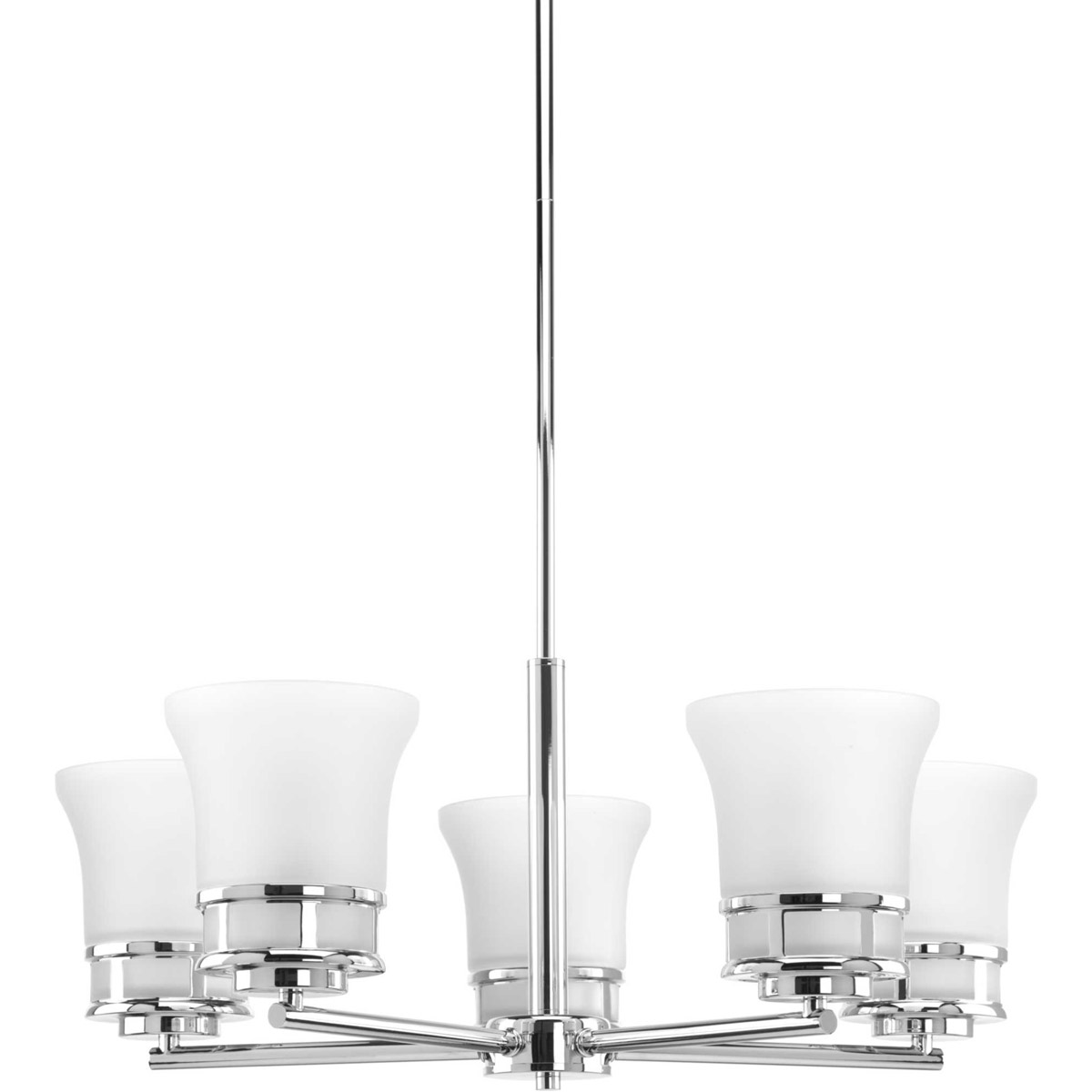 Read 5 Light 26 inch Polished Chrome Chandelier Ceiling Light