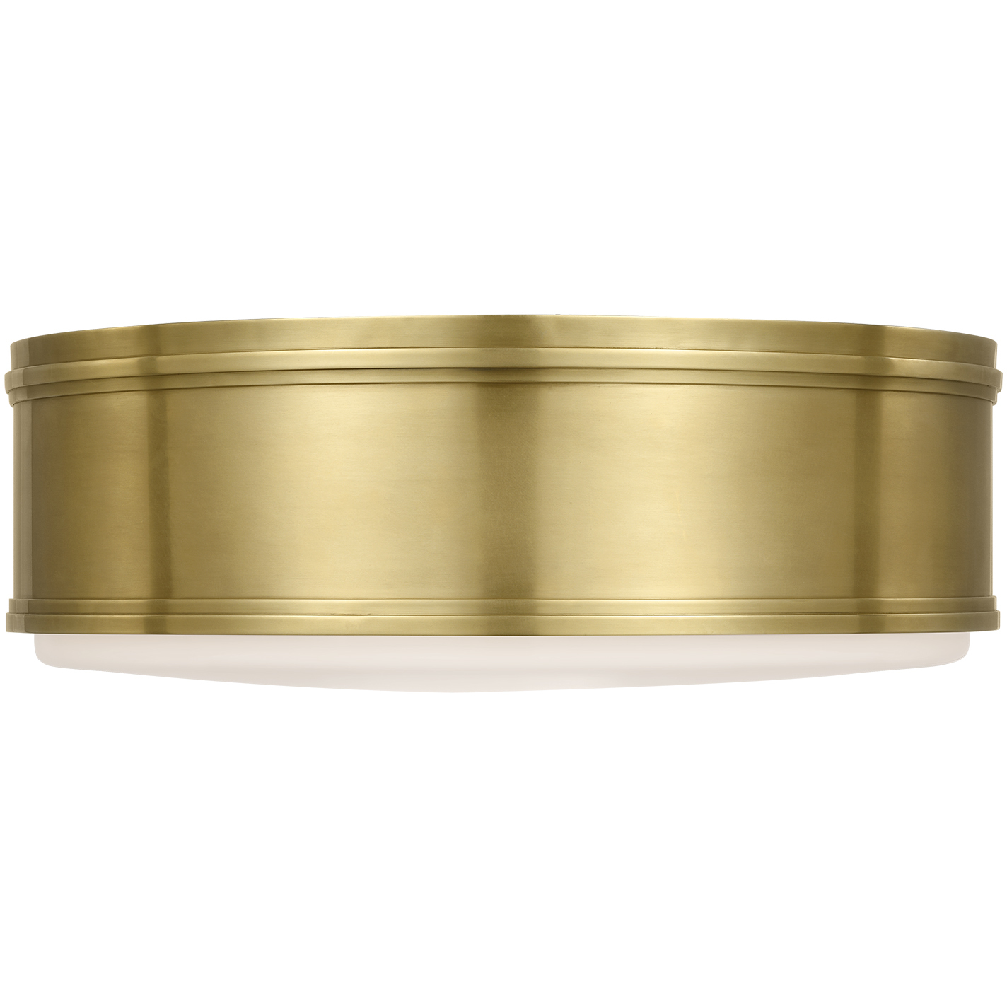 Chapman & Myers Marden LED 17.5 inch Antique-Burnished Brass Flush Mount Ceiling Light