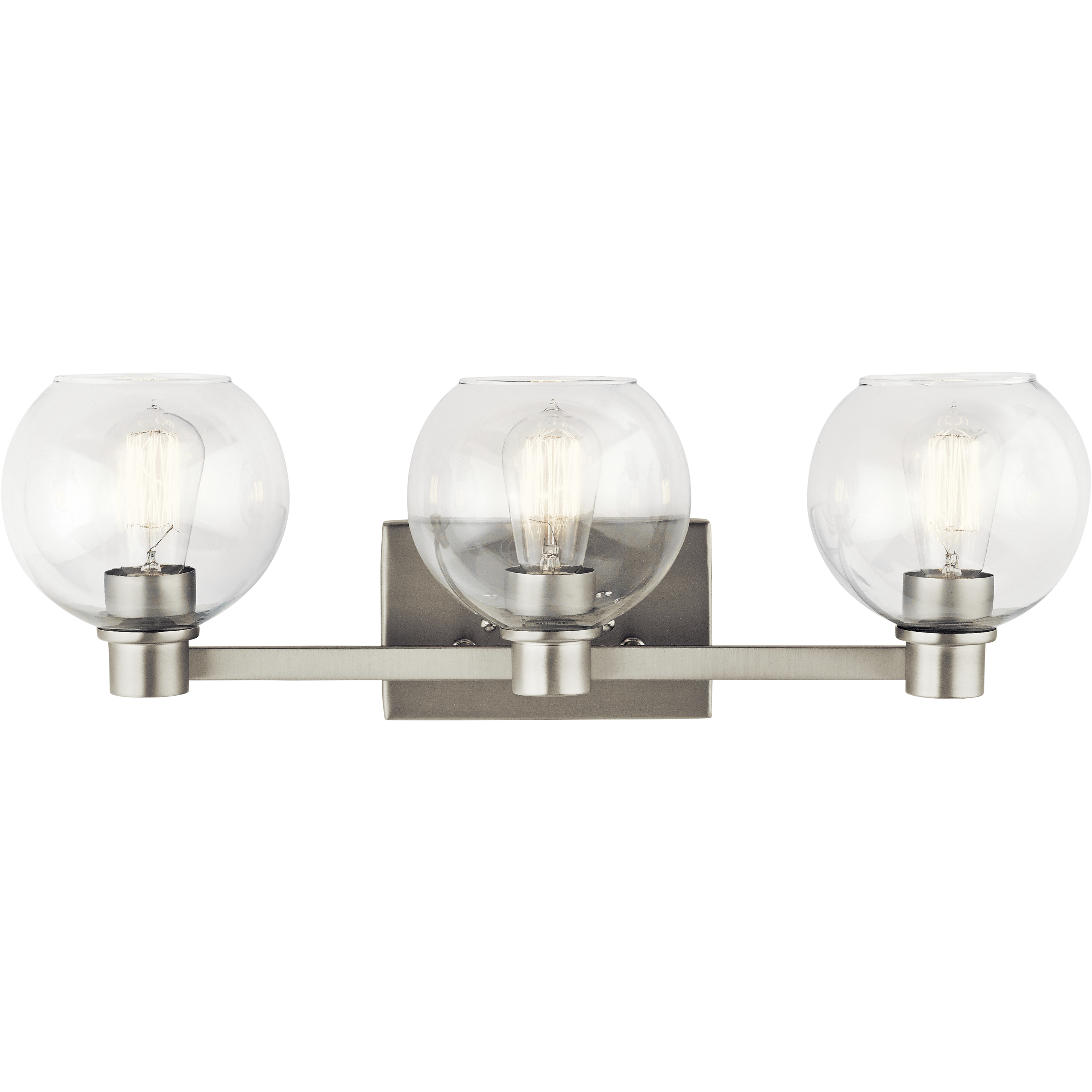 Harmony 3 Light 25 inch Brushed Nickel Wall Mt Bath 3 Arm Wall Light
