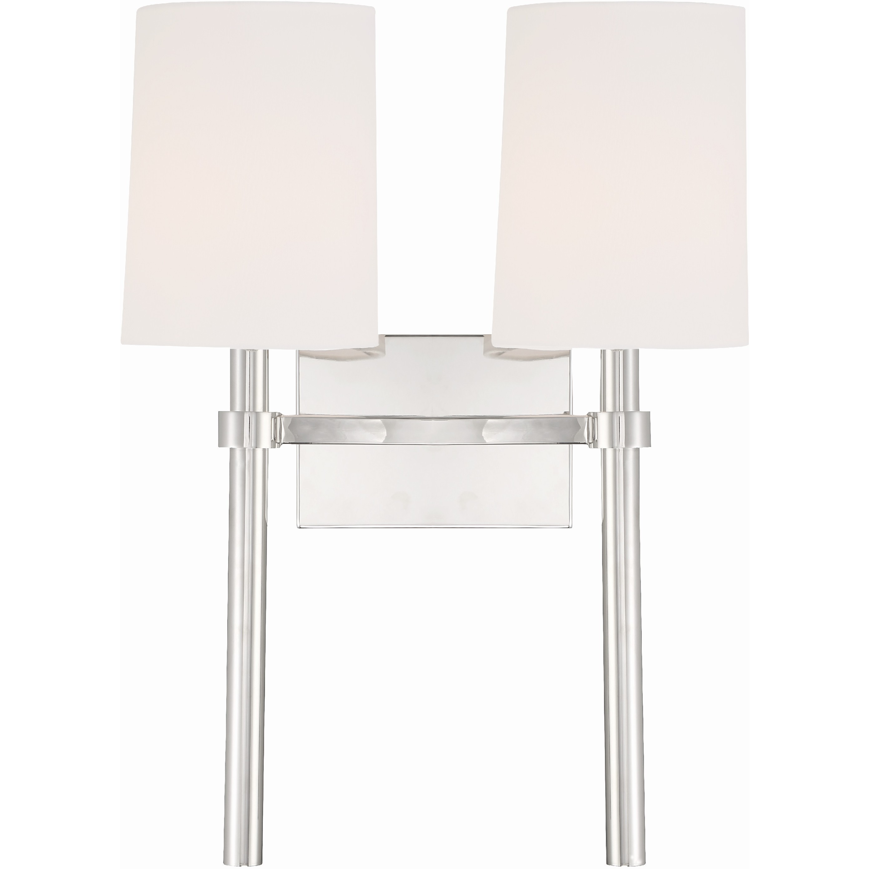 Bromley Bath Wall Light in Polished Nickel