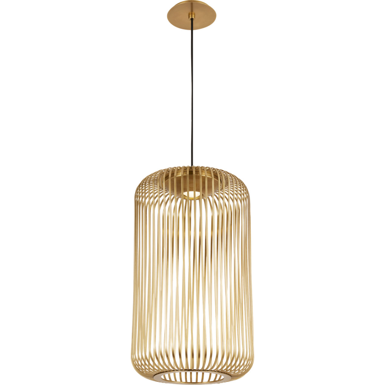 Sean Lavin Kai LED 12 inch Plated Brass Pendant Ceiling Light, Integrated LED