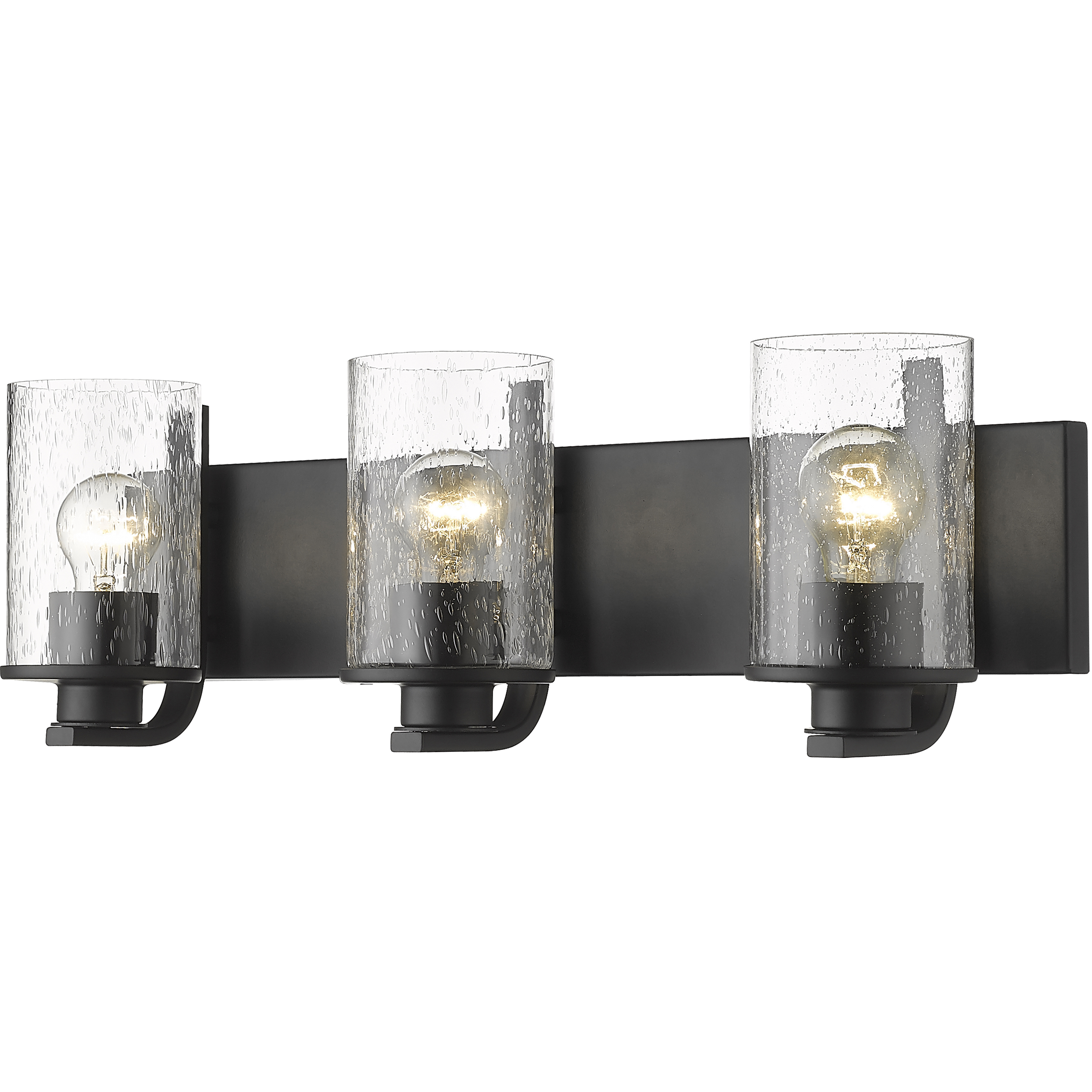 Beckett 3 Light 23 inch Matte Black Vanity Wall Light