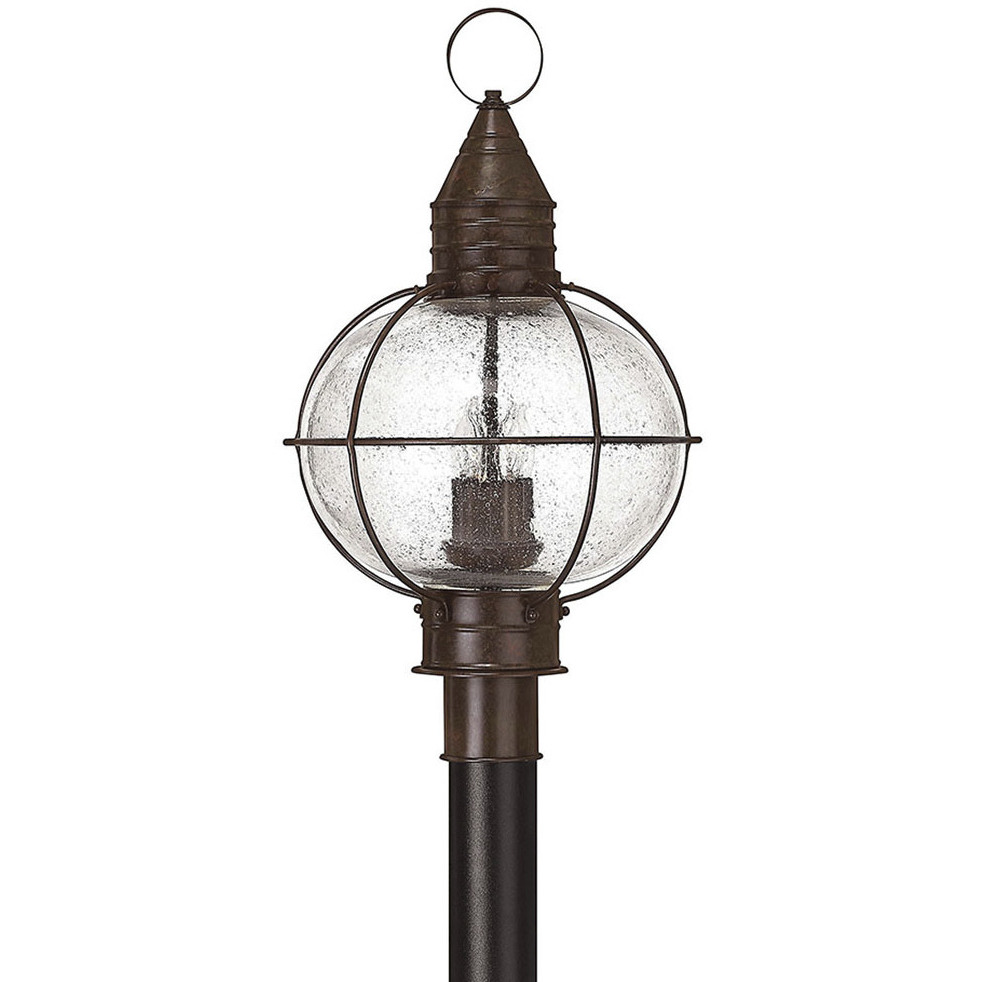 Cape Cod 4 Light 23.75 inch Sienna Bronze Outdoor Post Mount Lantern, Extra Large