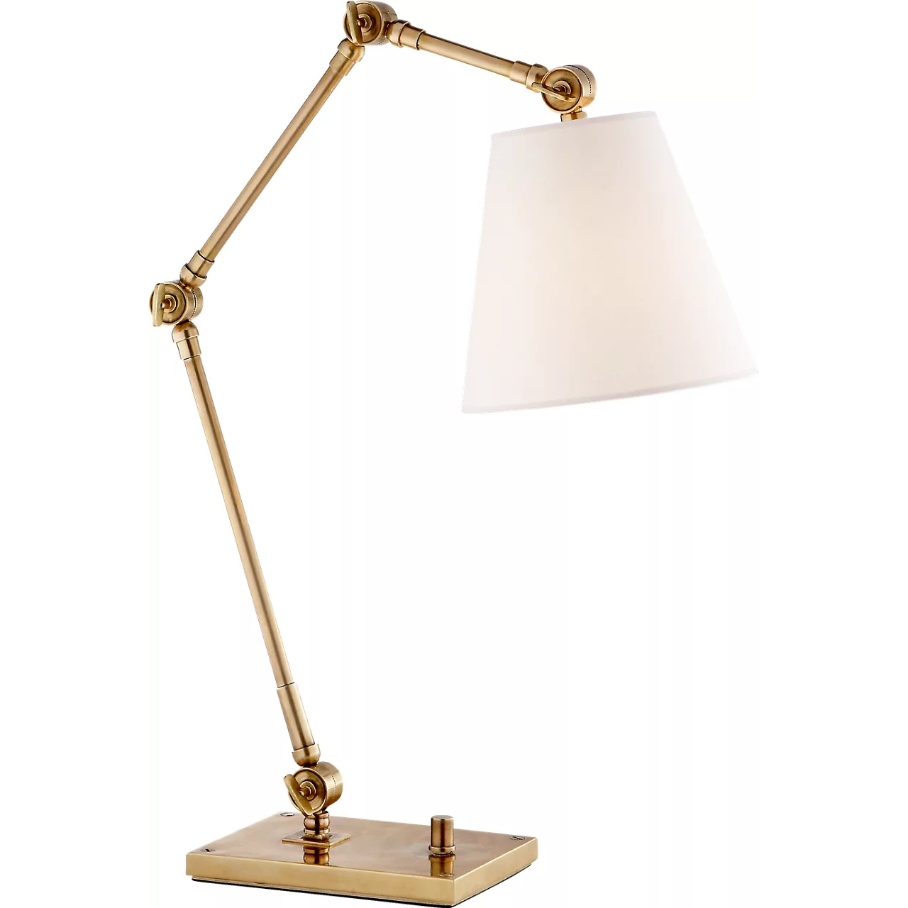 Suzanne Kasler Graves 18.25 inch 75 watt Hand-Rubbed Antique Brass Task Lamp Portable Light
