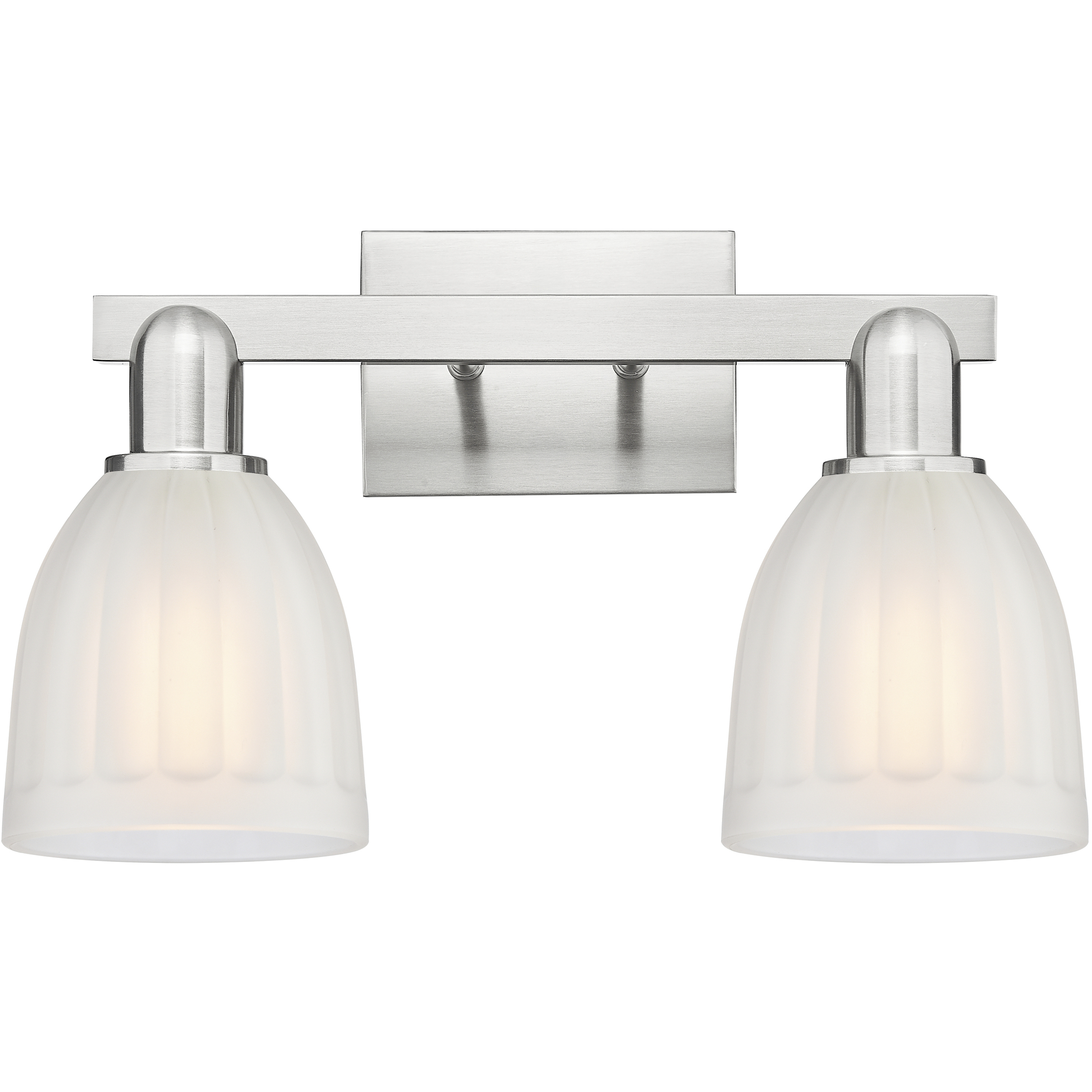 Arcadia Brookfield 2 Light 16.75 inch Brushed Satin Nickel Bath Vanity Light Wall Light