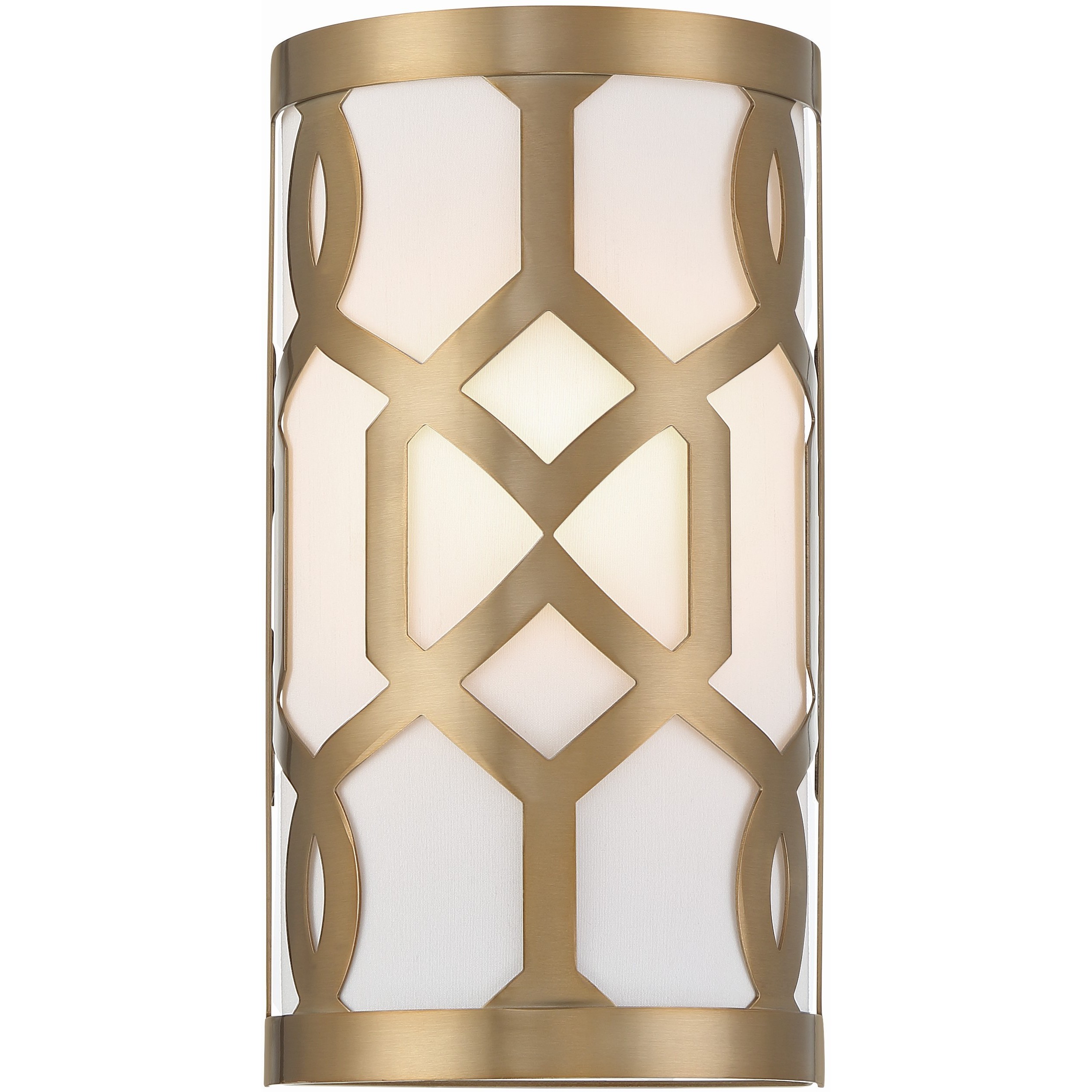 Jennings Bath Sconce Wall Light in Aged Brass