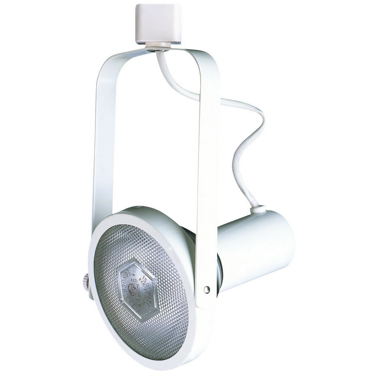 Signature 1 Light White Track Fixture Ceiling Light, Line Voltage