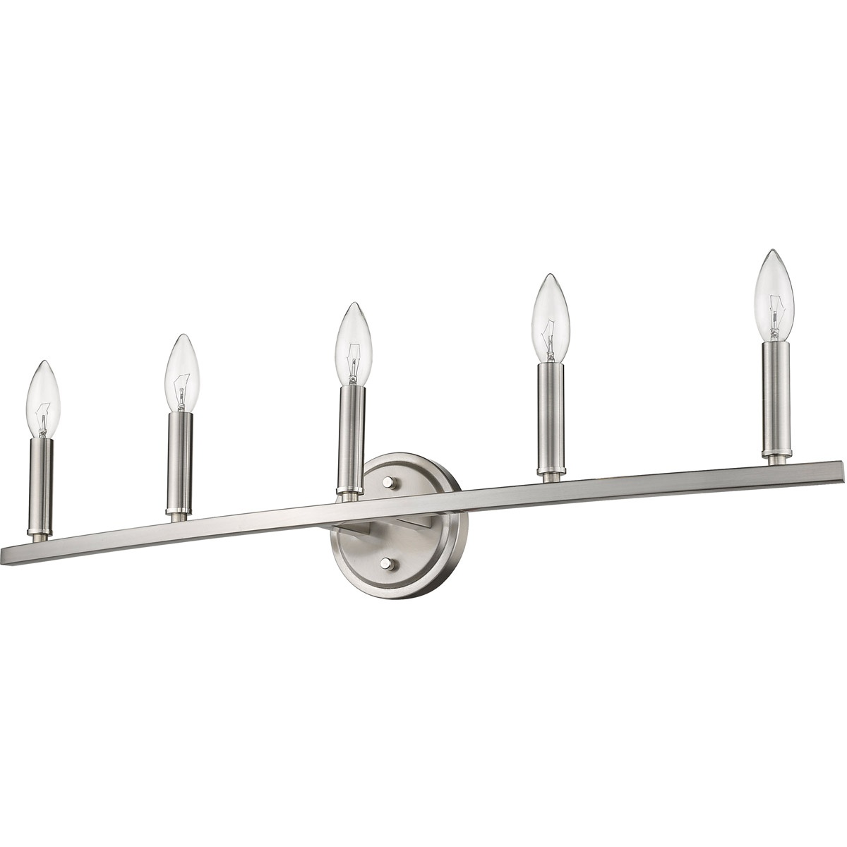 Sawyer 5 Light 32 inch Satin Nickel Vanity Light Wall Light