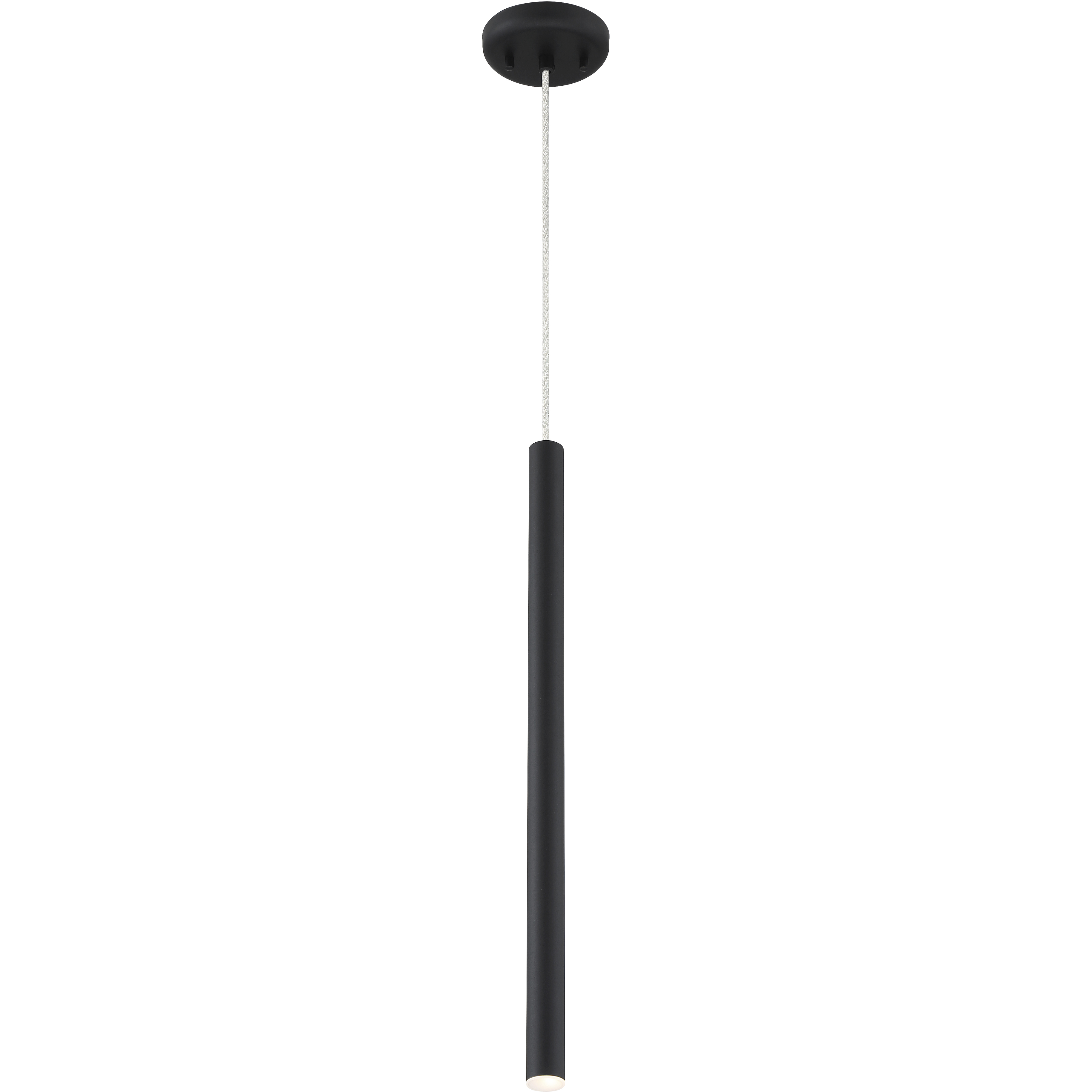 Z-Lite 917MP24-MB-LED Forest LED 4.75 inch Matte black Pendant Ceiling  Light in 1, 3, Matt black Steel