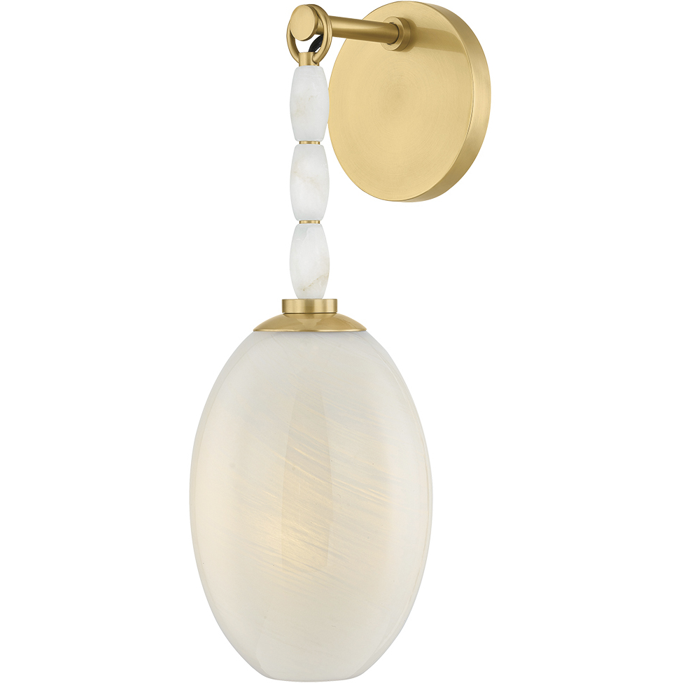 Yolanda 1 Light 5.5 inch Aged Brass Wall Sconce Wall Light