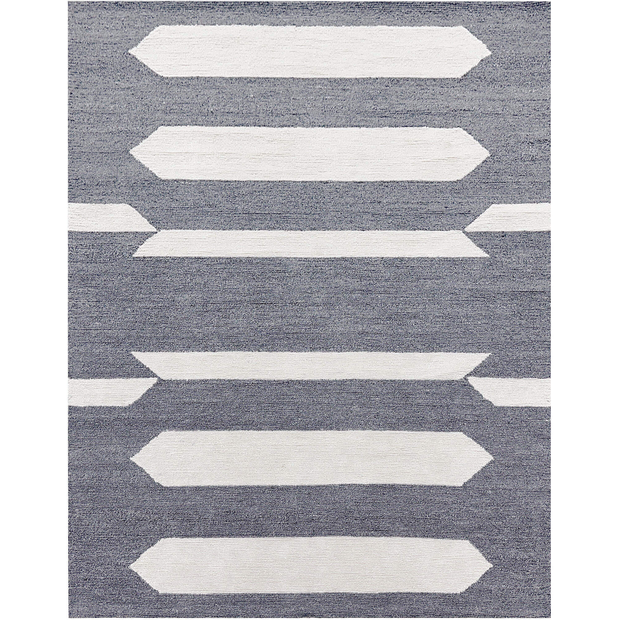 Kali 130 X 94 inch Grey/White Rug in 8 x 11