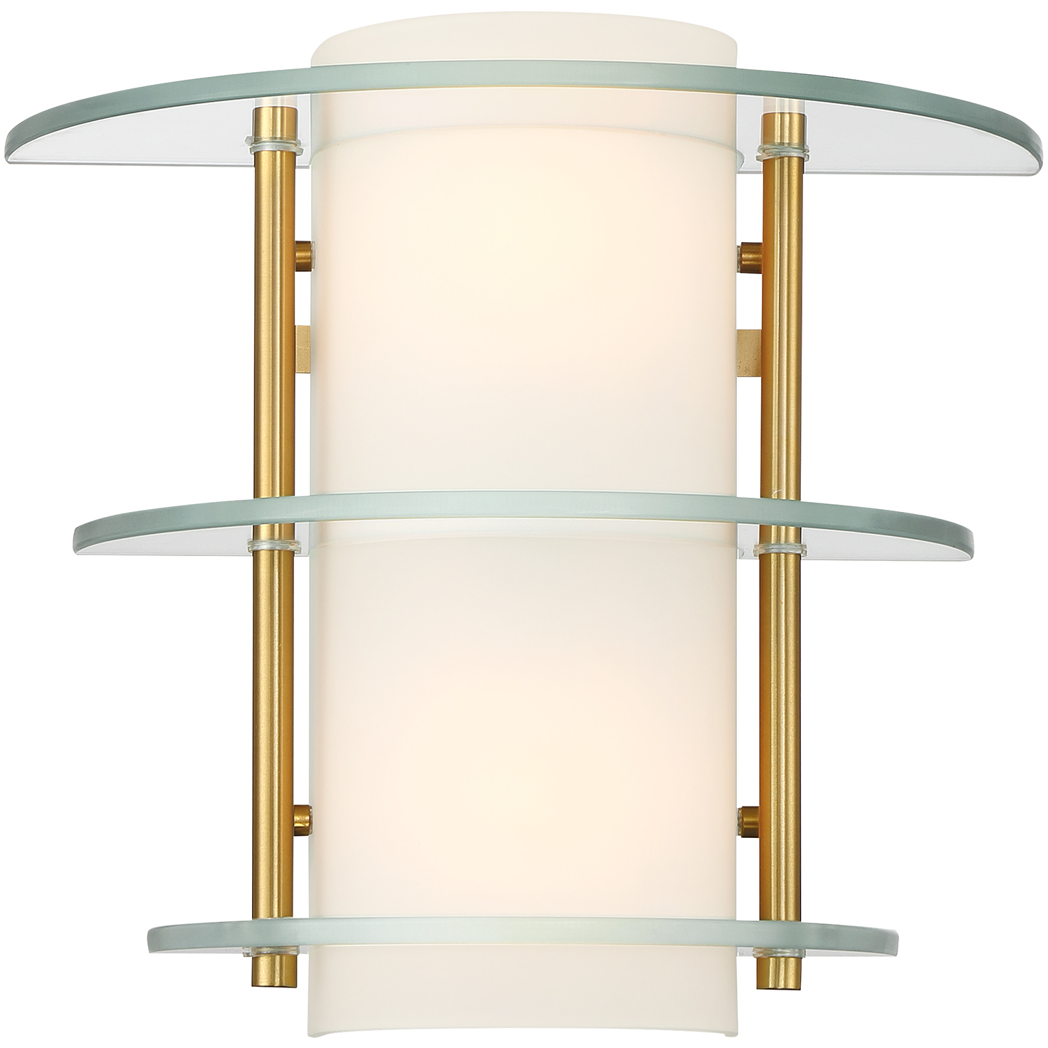Newell 2 Light 10.25 inch Warm Brass Wall Sconce Wall Light