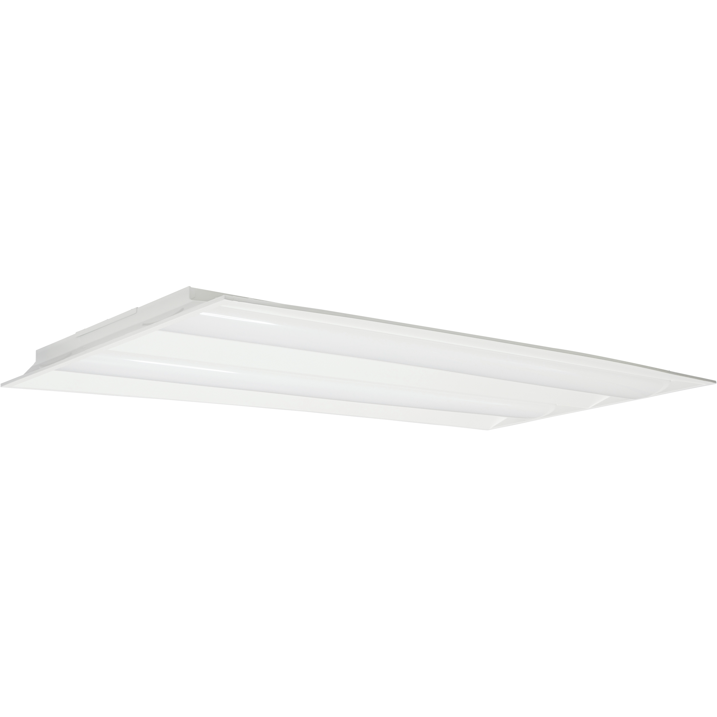 Brentwood LED 24 inch White Troffer Ceiling Light, Double Basket
