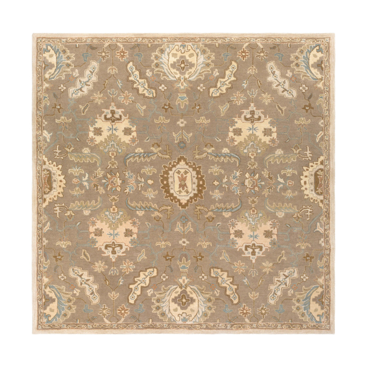 Edda 48 X 48 inch Brown and Neutral Area Rug, Wool