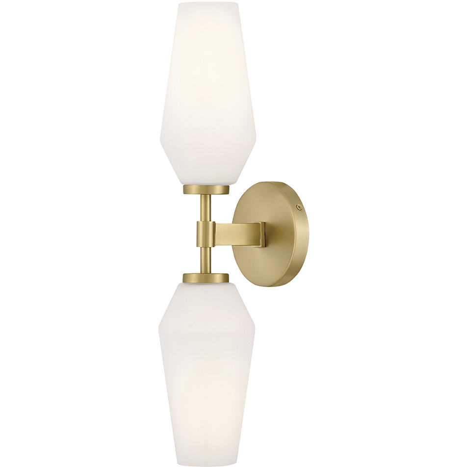 Gio Sconce Wall Light in Lacquered Brass, Large
