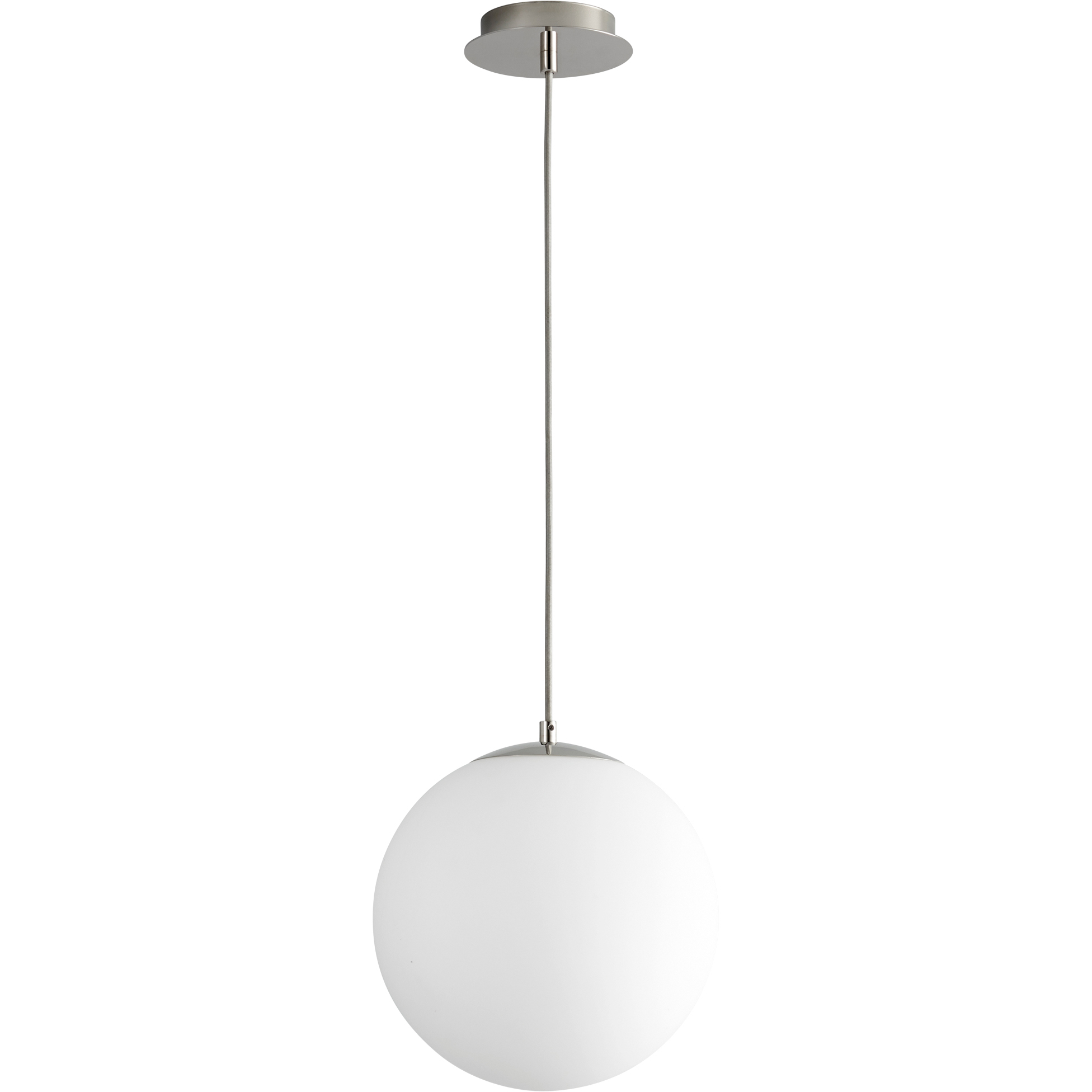 Luna LED 12 inch Polished Nickel Pendant Ceiling Light in 3000K