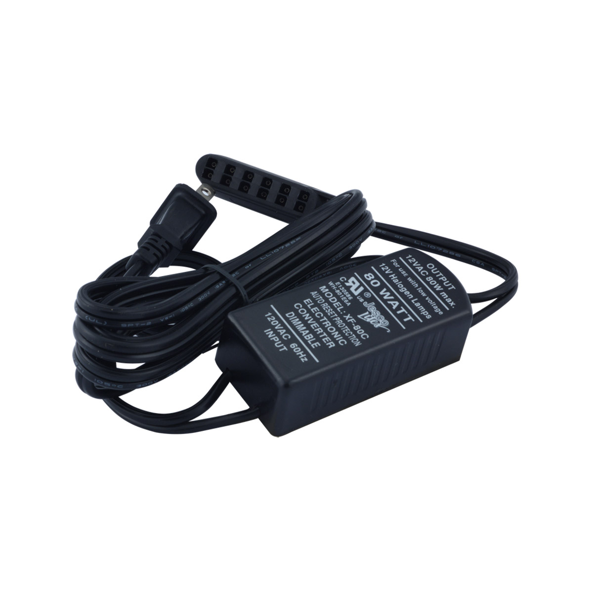 Plug and Play 120V Black 12V Transformer Ceiling Light