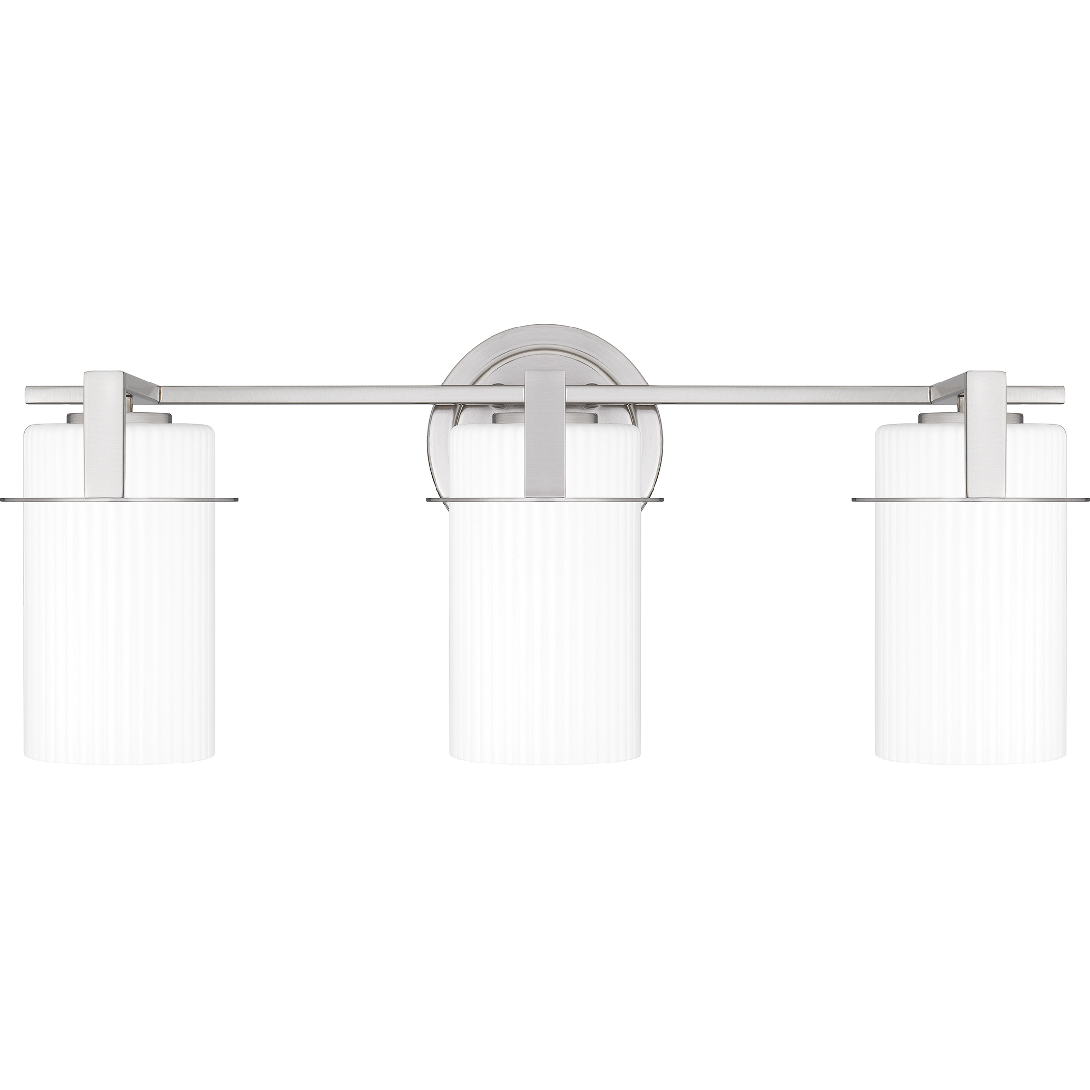 Seymour 3 Light 22 inch Brushed Nickel Bath Light Wall Light, Large