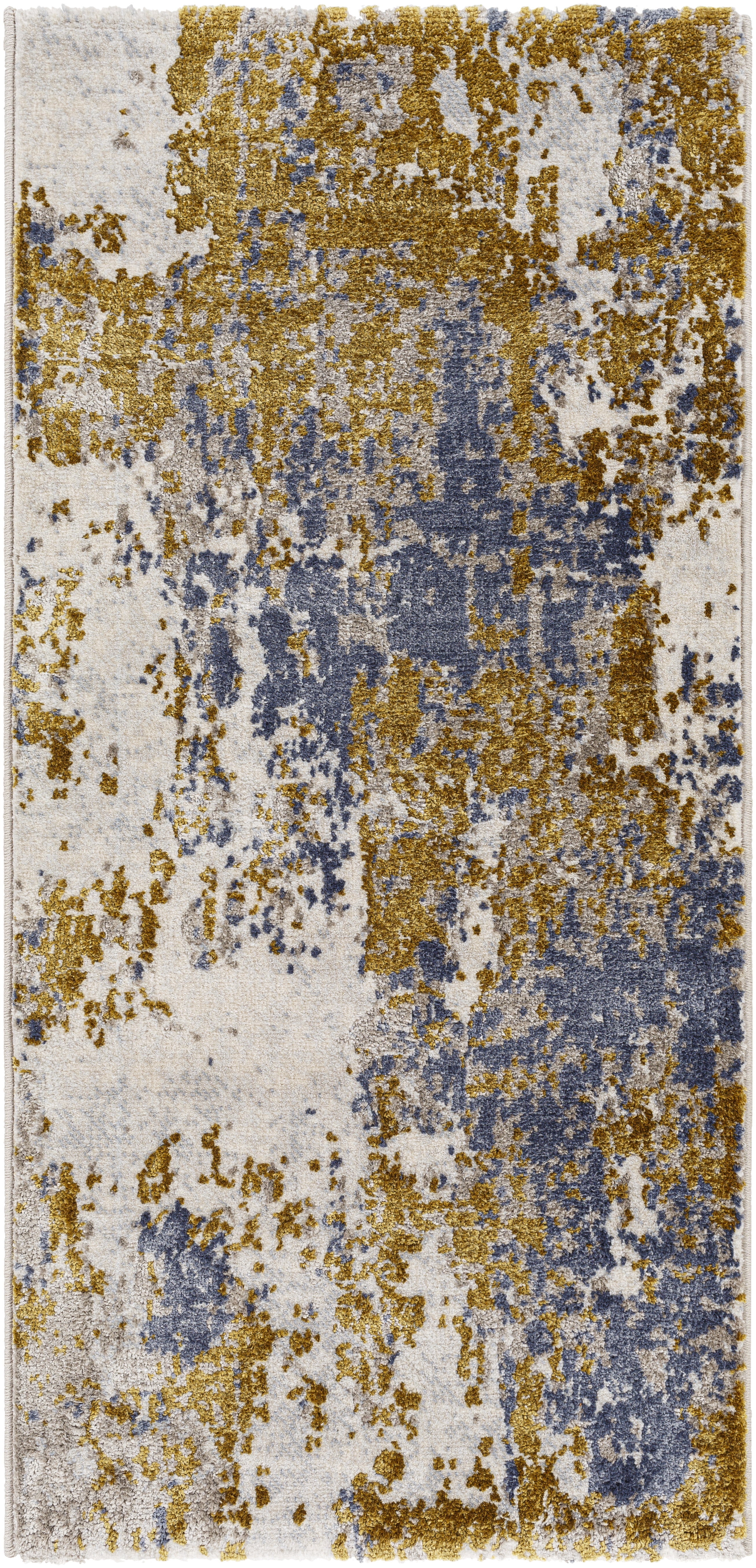 Delight 47 X 24 inch Mustard Rug, Rectangle