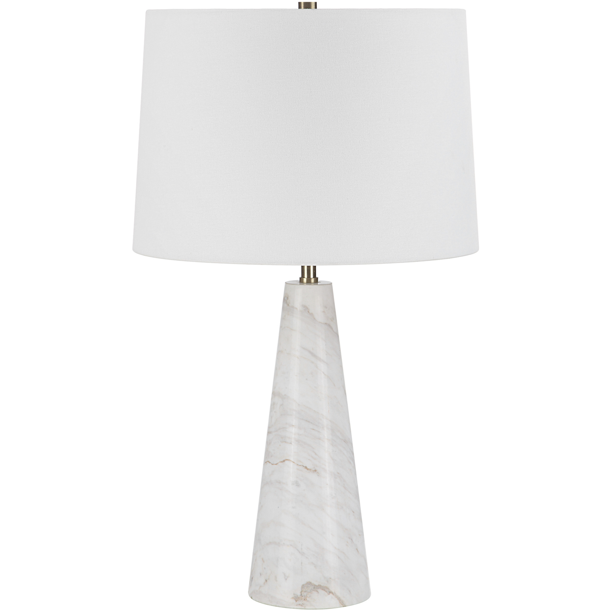 Vevey 24.5 inch 100 watt Honed White Table Lamp Portable Light