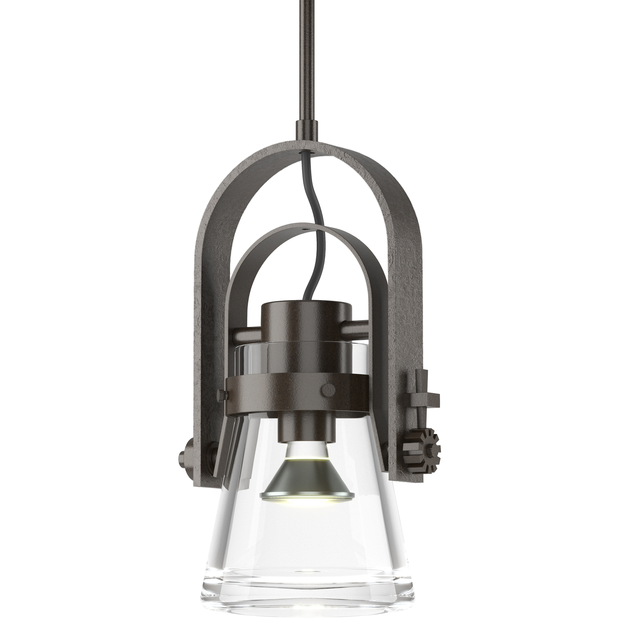 Erlenmeyer 1 Light 8.1 inch Oil Rubbed Bronze Mini Pendant Ceiling Light, Large