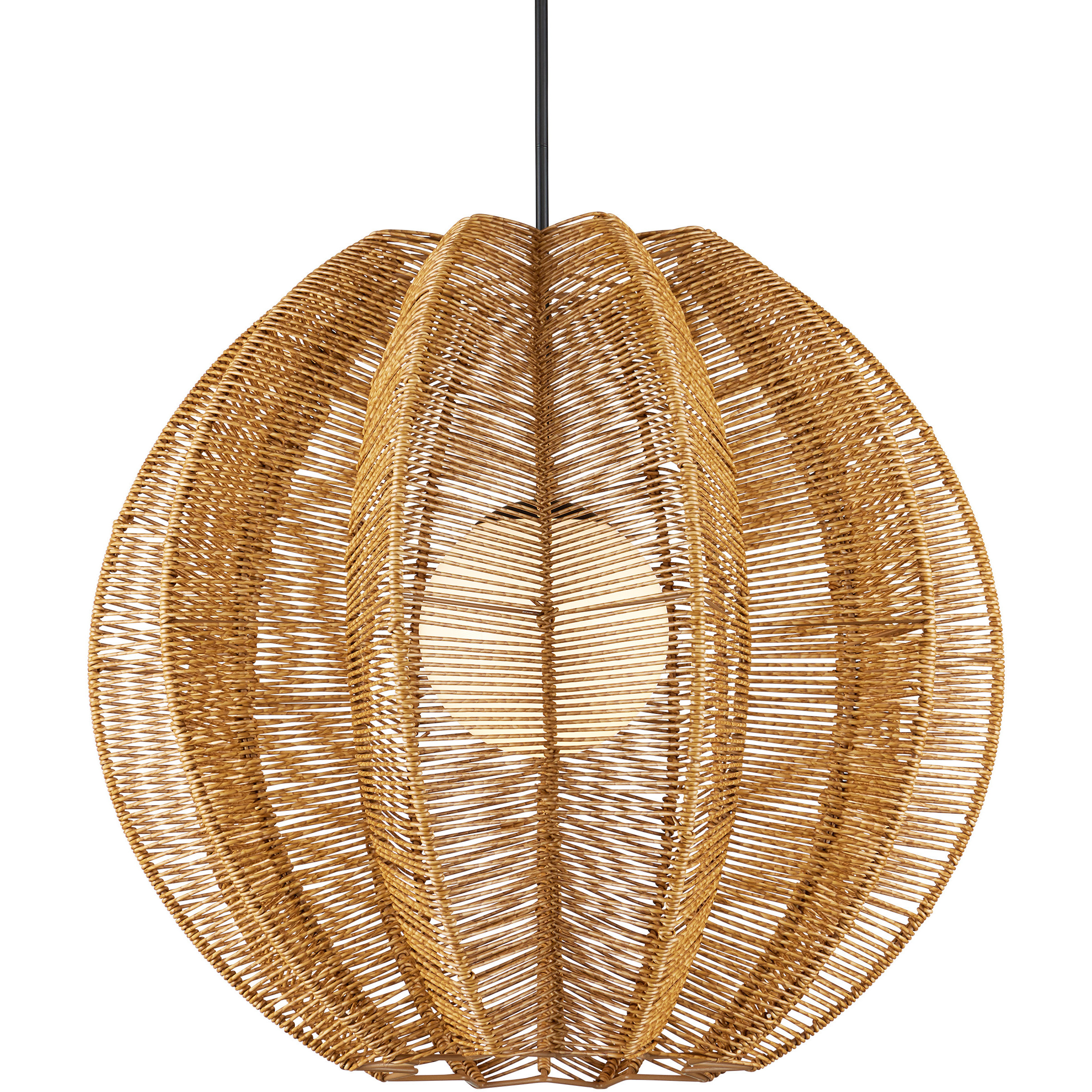 Barbary 1 Light 33.25 inch Black Outdoor Pendant