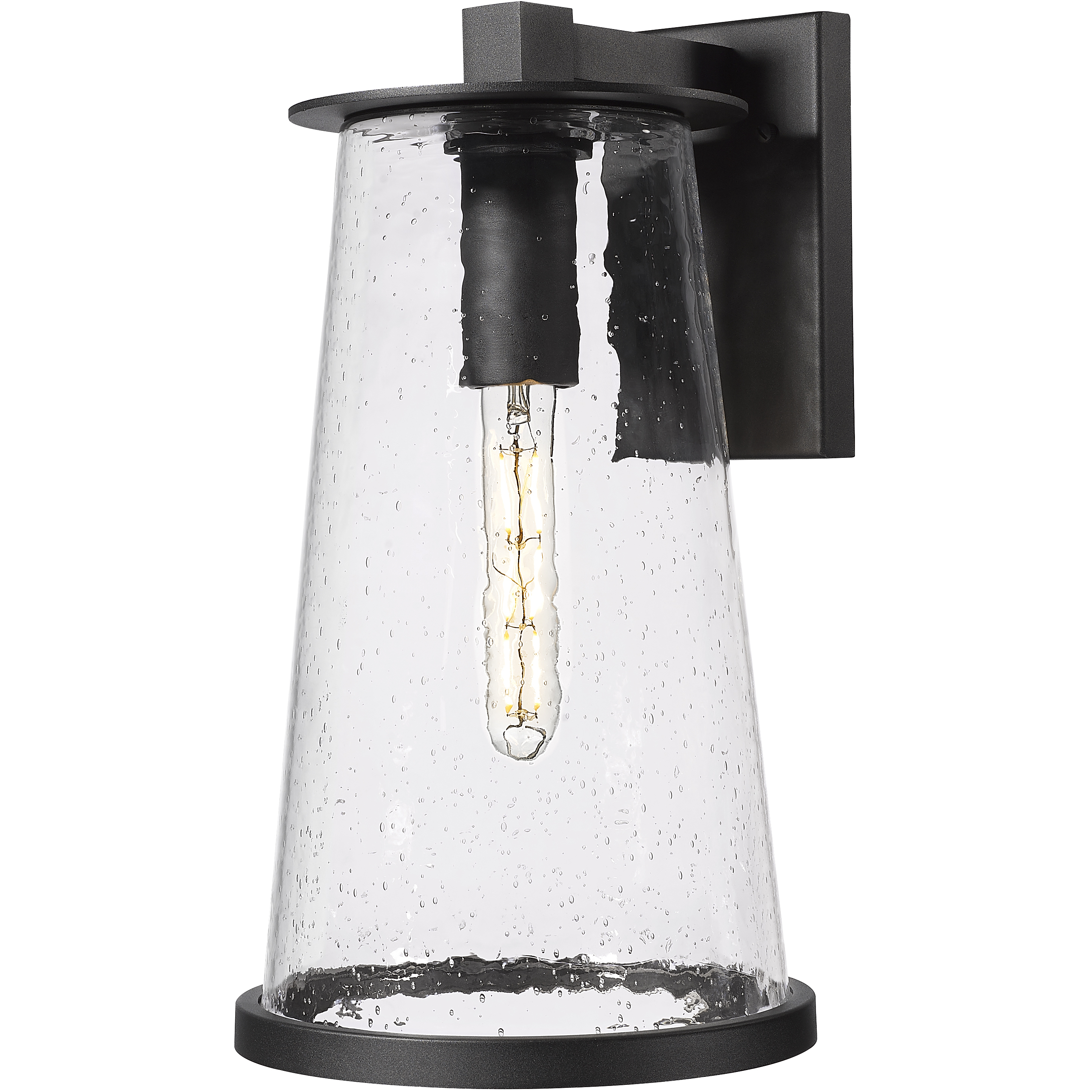 Bar Harbor 1 Light 18 inch Sand Black Outdoor Wall Light