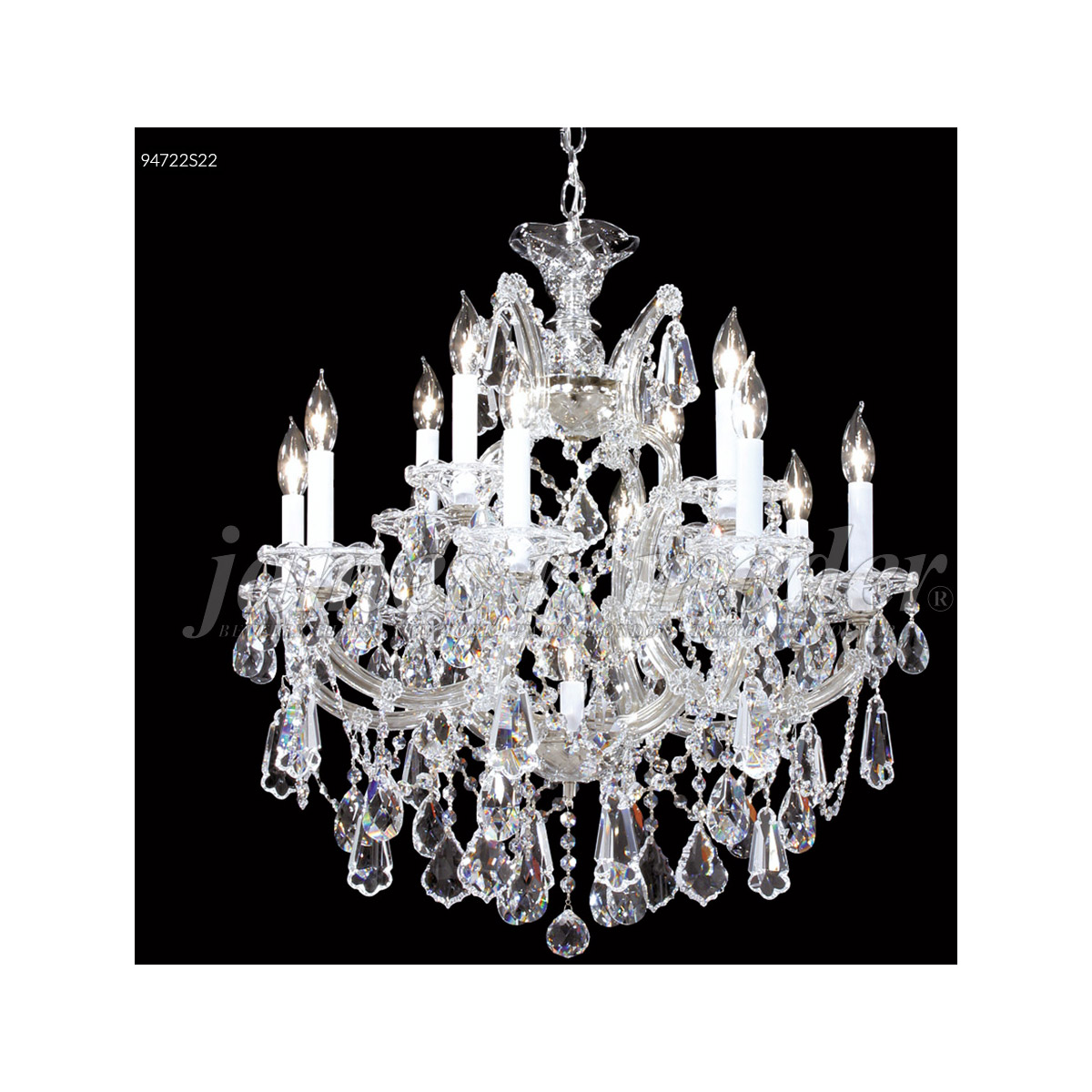 Maria Theresa Royal 12 Light 26 inch Gold Lustre Chandelier Ceiling Light, Royal