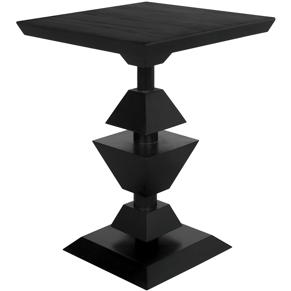 Majesty 25.5 X 18 inch Hand Rubbed Black Side Table