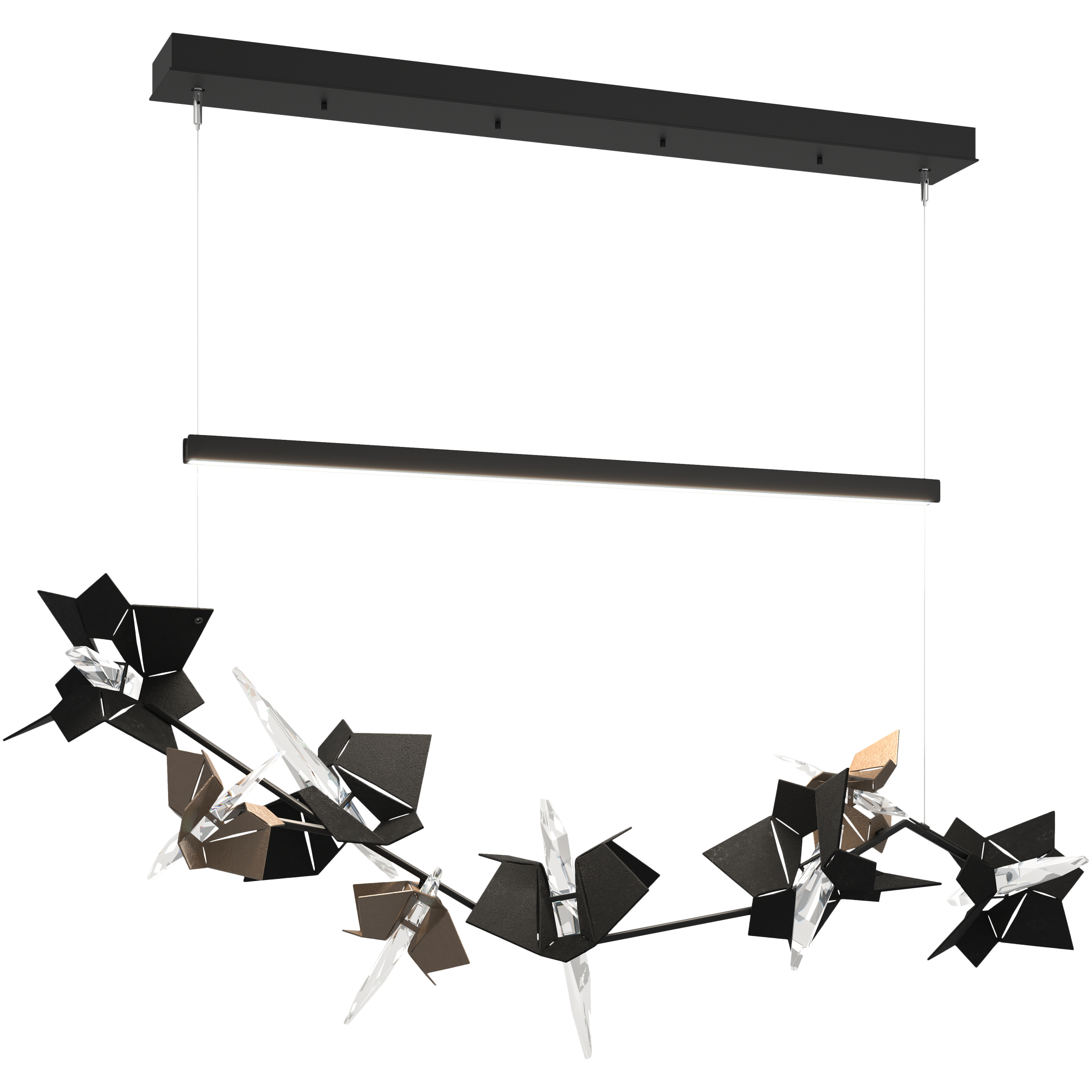 Belladonna LED 50.3 inch Black and White Pendant Ceiling Light - Open Box