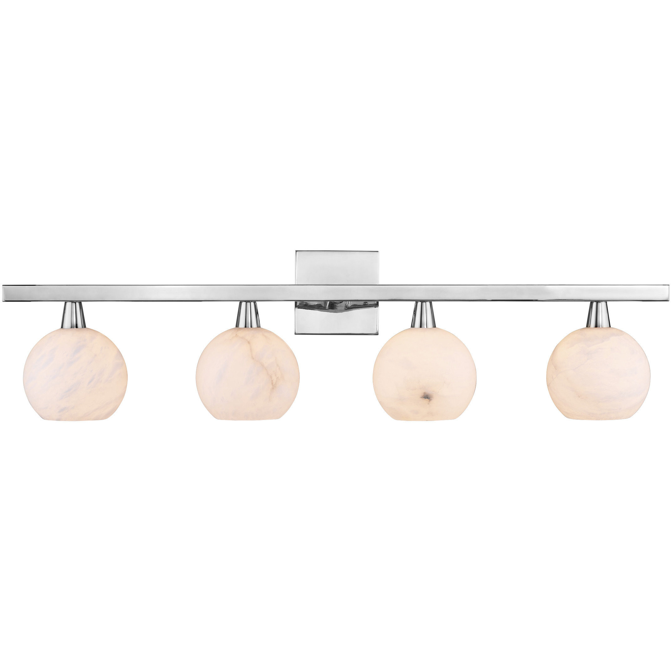 Bombelles 4 Light 38 inch Polished Nickel Bath Bar Wall Light